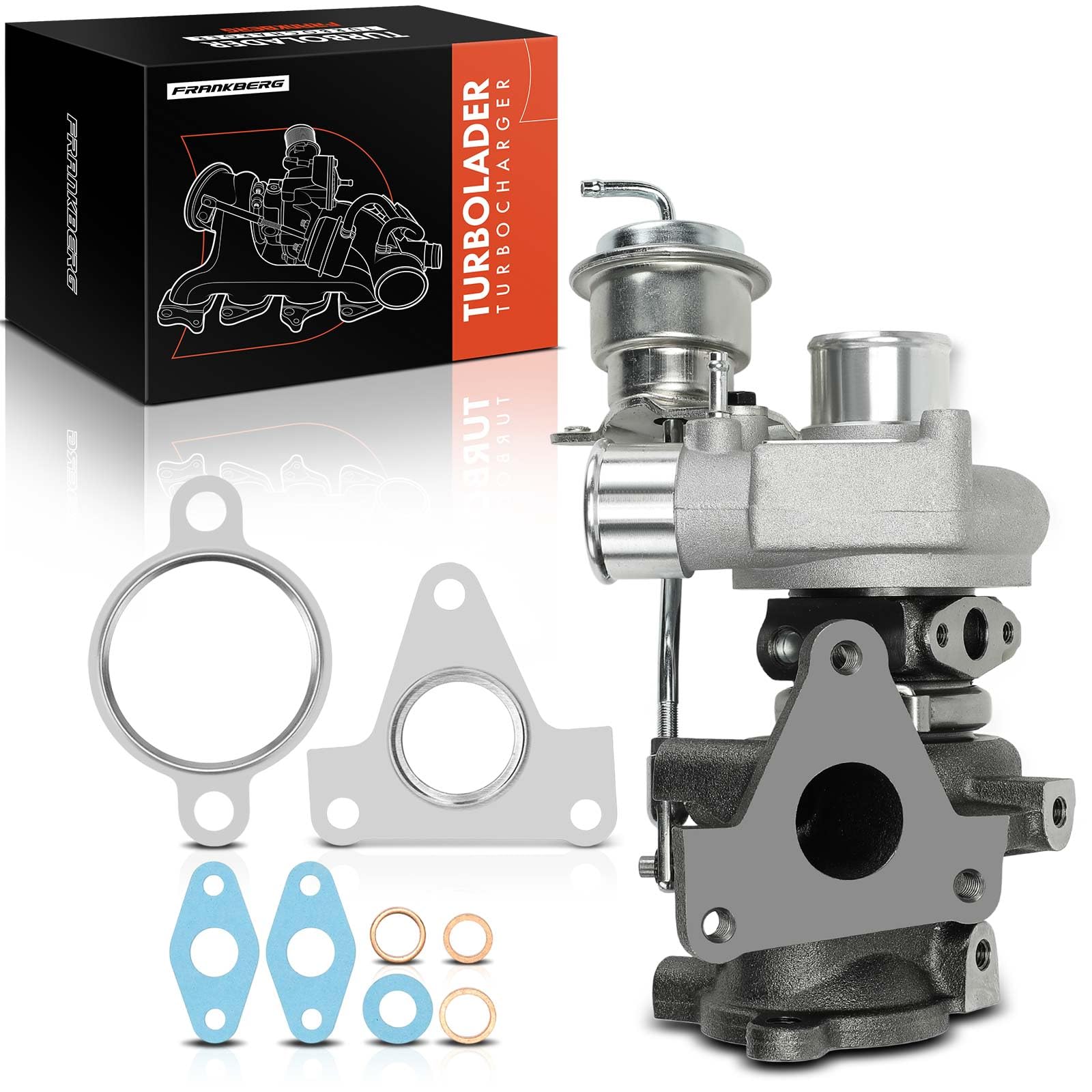 Frankberg Gas di scarico del turbocompressore benzina del turbocompressore | Compatibile con: Fortwo Cabrio 451, Fortwo Coupé 451