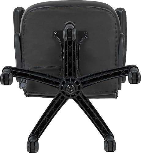 Miniatura 9 de Flash Furniture X10 - Silla giratoria de policarbonato ergonómica y ajustable con apoyabrazos abatibles; para videojuegos, juegos de carreras,