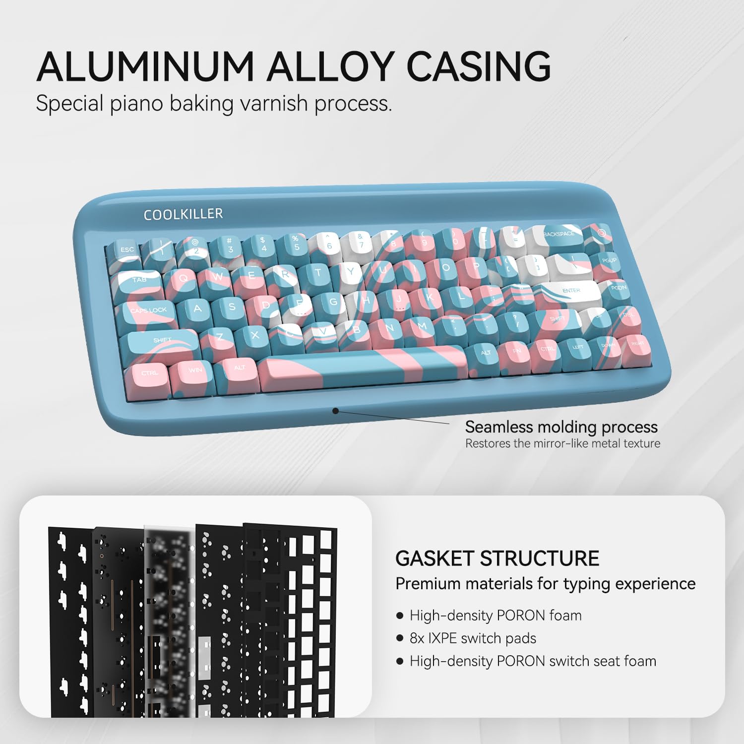 Amazon.co.jp: CoolKiller VIVID67 アルミニウム メカニカルキーボード