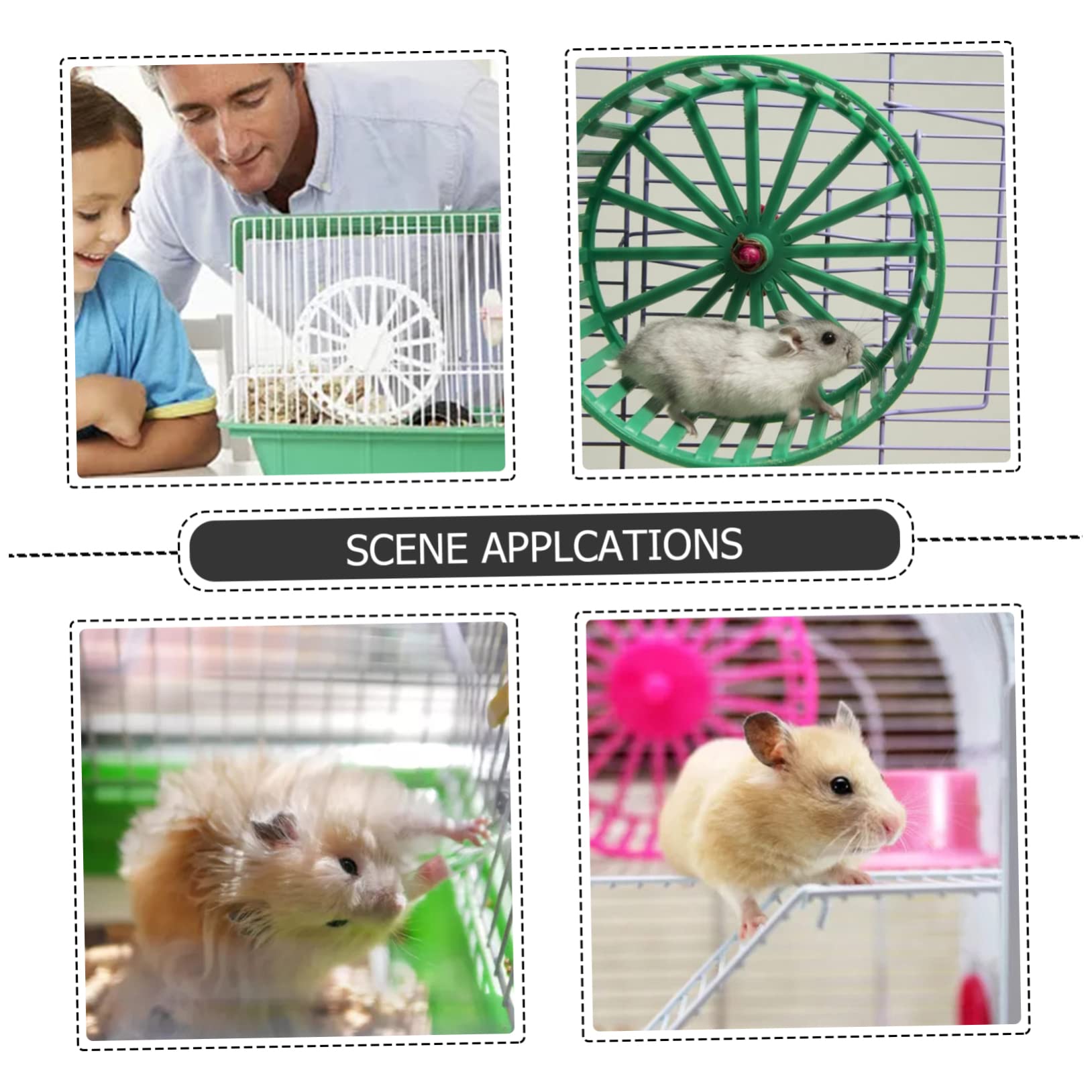 Hamsterkäfigröhre Externe Käfigstopfen 1 Satz Abs Stahl