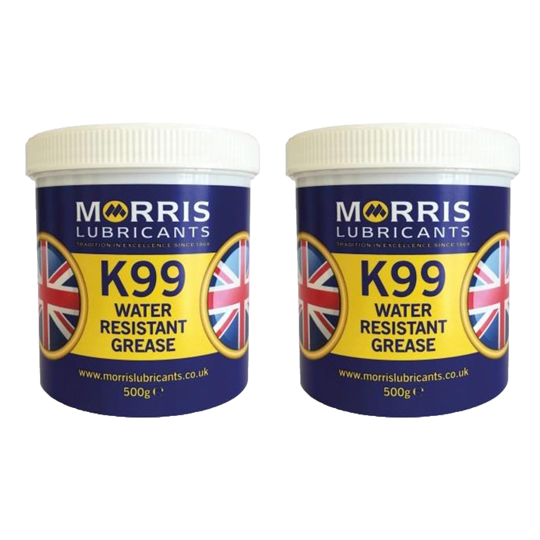 K99 Water Resistant Marine Boat Grease - Waterproof Glands, Bearings 2x500g
