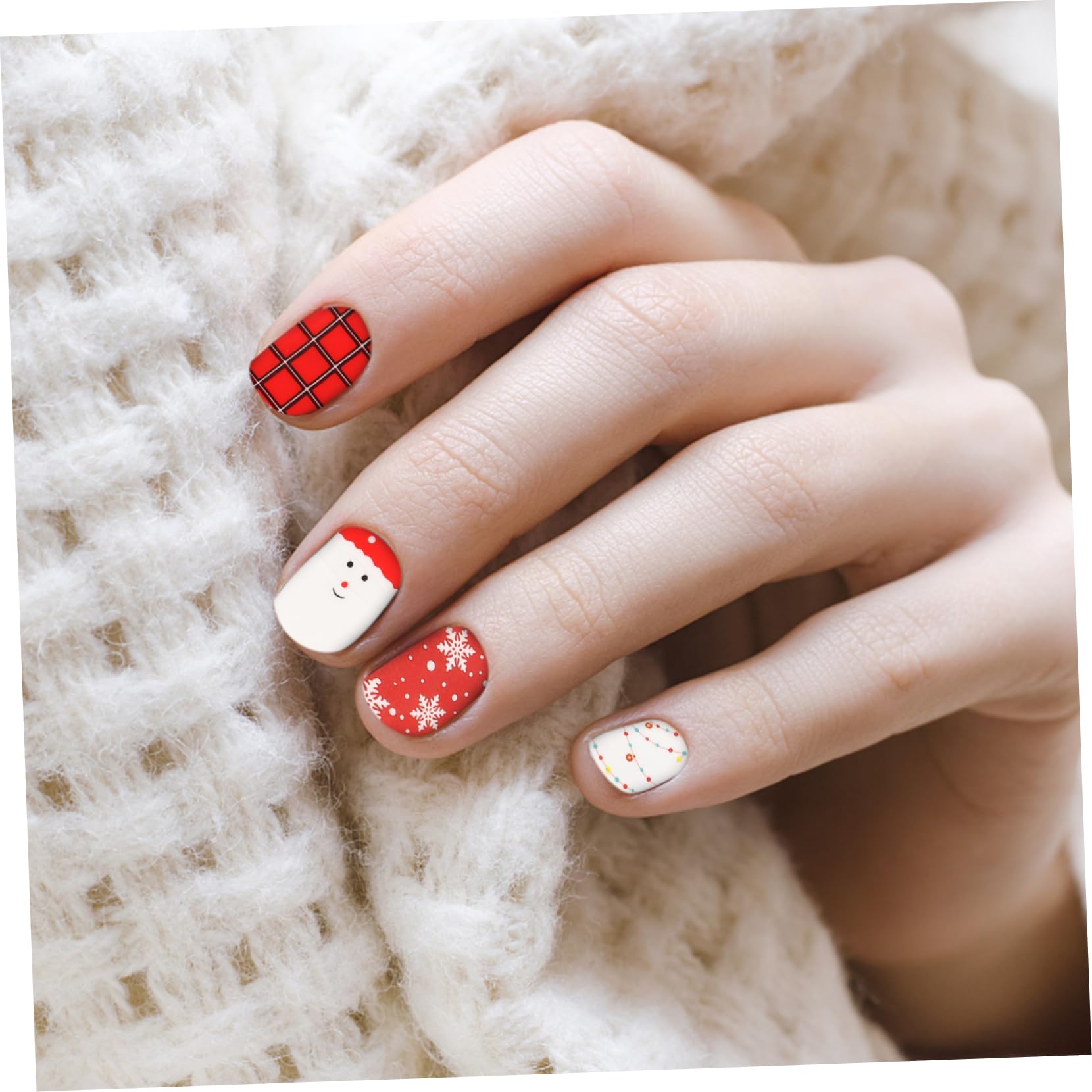 FRCOLOR Fogli Adesivi natalizi per nail art adesivo per unghie adesivi per smalto natalizi adesivi unghie natale adesivi per unghie natalizie decalcomanie per unghie etichetta