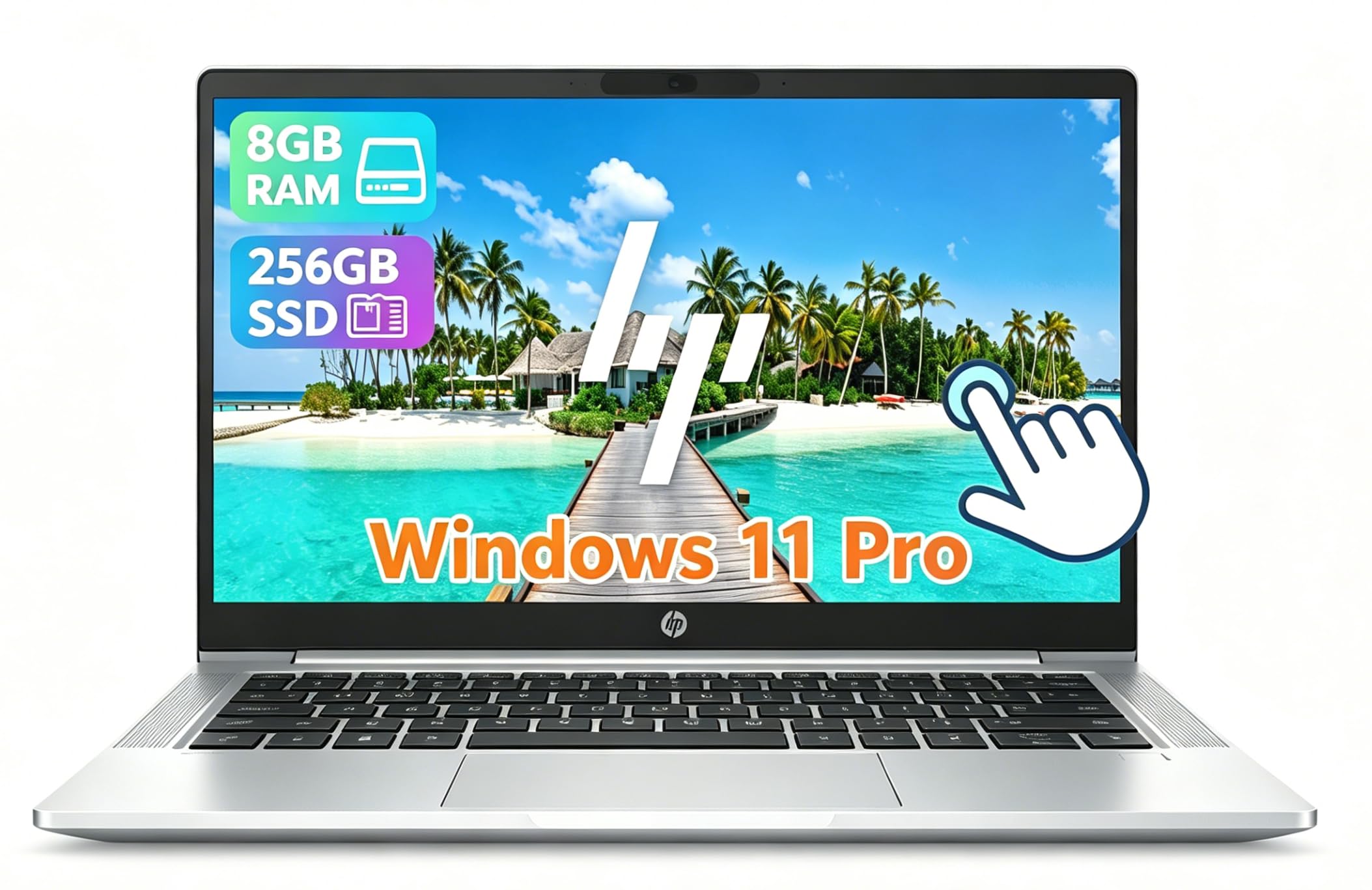 HP ProBook 630 G8 Ordinateur Portable Tactile, 13,3" FHD (1920 x 1080), Intel Core i5-1145G7, 8 Go de RAM, SSD 256 Go, Clavier Japonais, Windows 11 Pro (reconditionné)