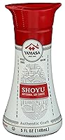 Vista 1 de Yamasa, Shoyu - Salsa de soja artesanal, sin OMG, botella de vidrio con dispensador, 5 onzas líquidas