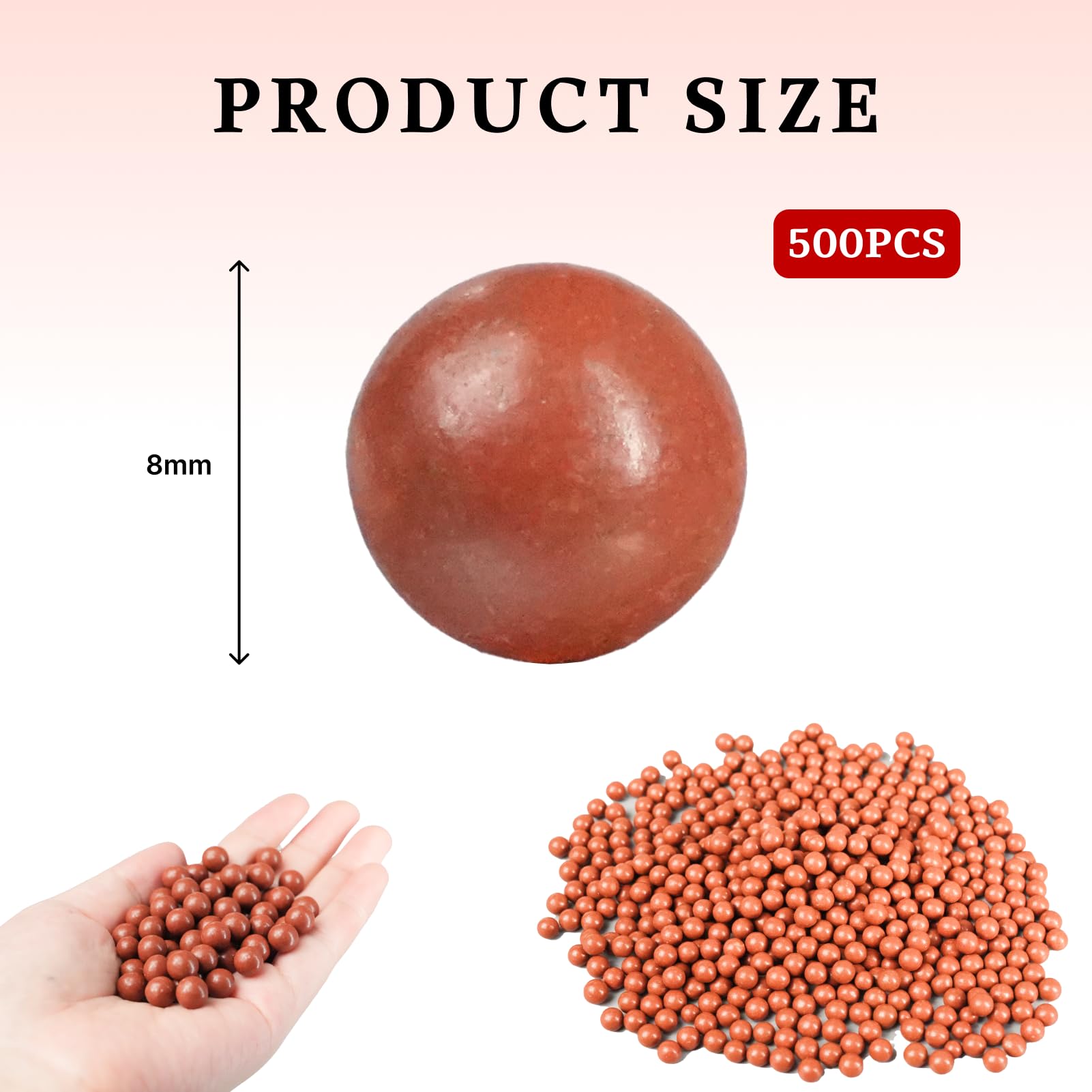 500 Pezzi Slingshot Balls Mud 9mm, Sfera Per Fionda, Pallini Fionda Argilla Per Tiro Esercizi - 2