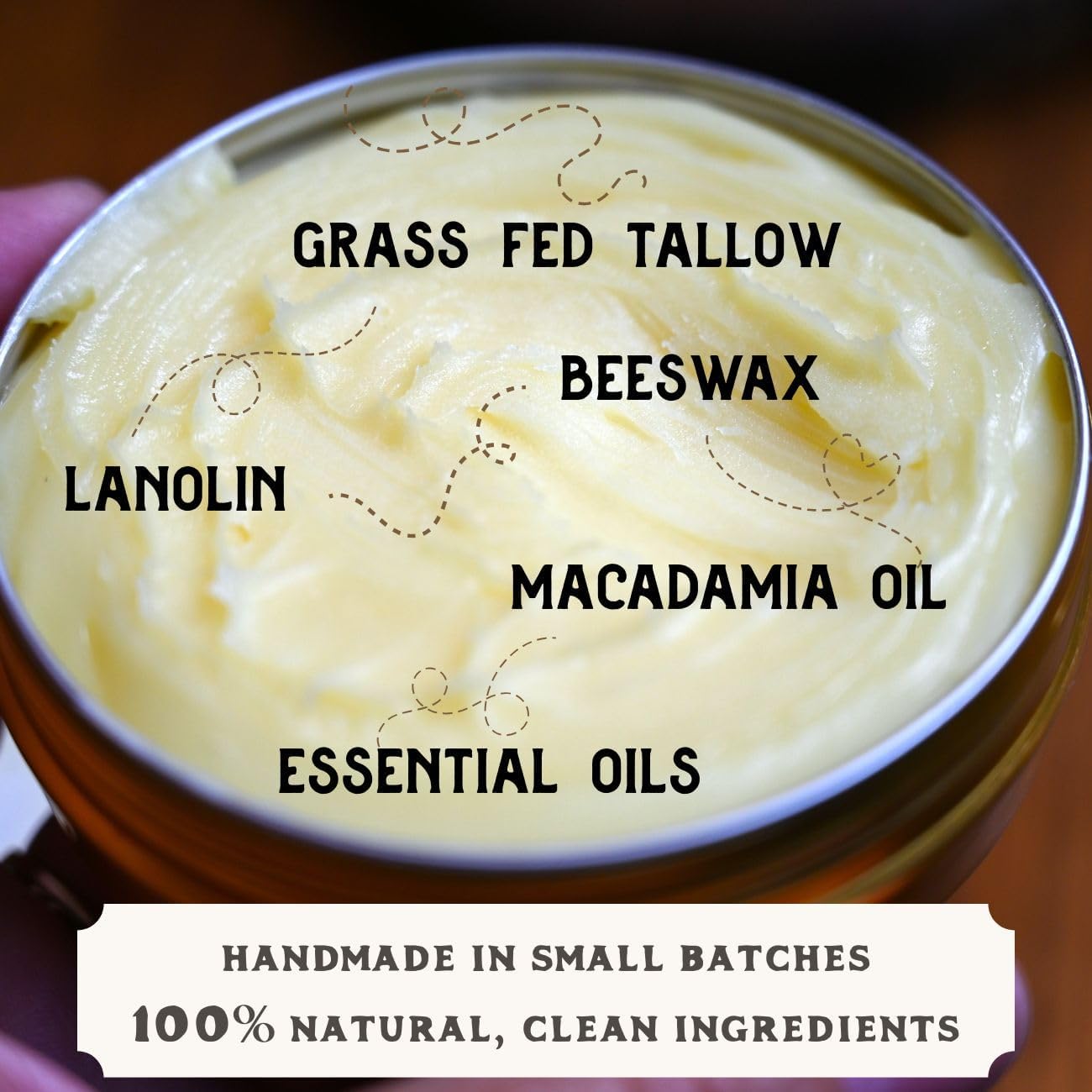 True Grit Tallow Natural Leather Conditioner, 4 oz, Grass-Fed Beef Tallow and Lanolin Formula with Cedar Oil for Boots, Bags, Furniture - Image 5