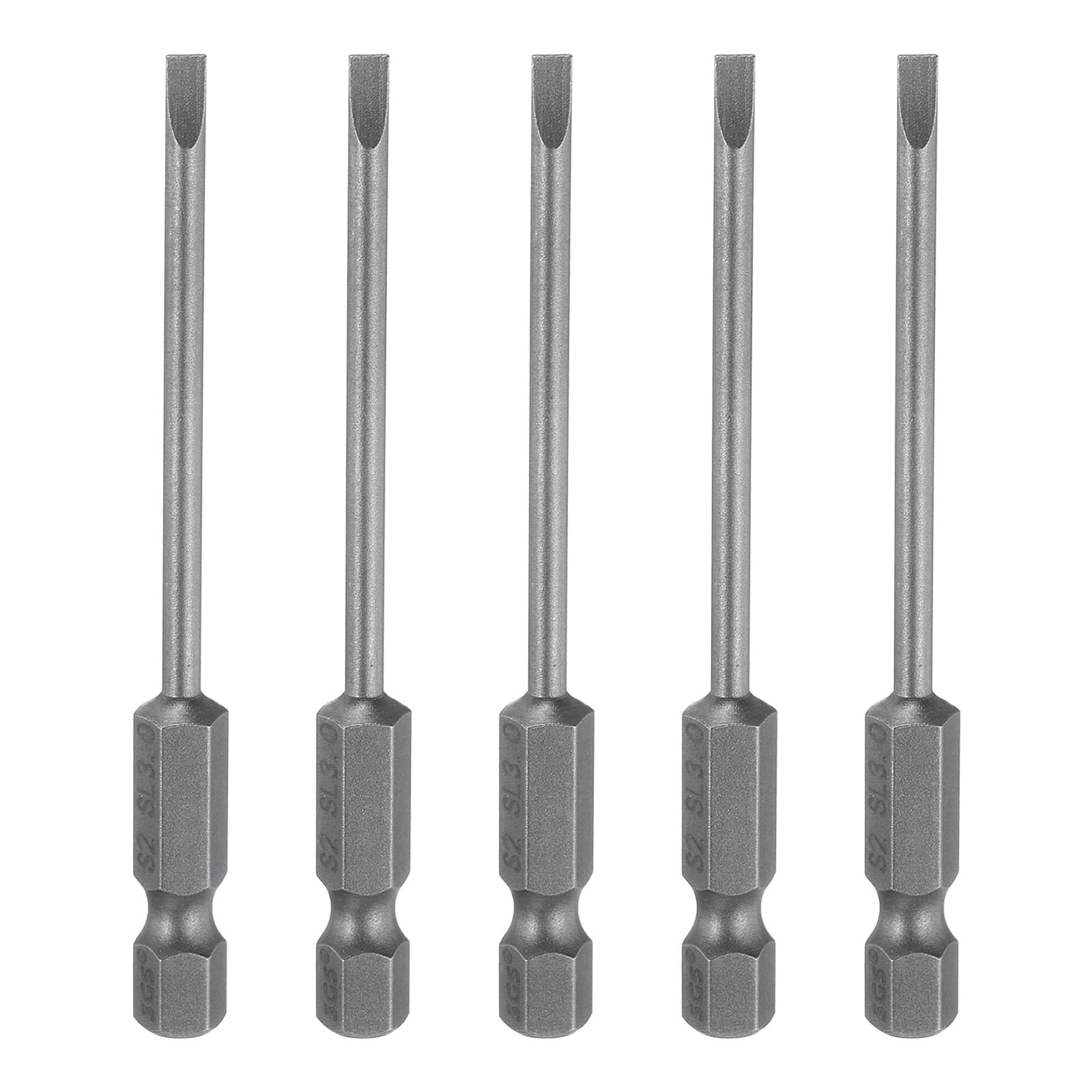 Magnetischer Schlitz-Schraubendreher-Bit SL4 (4mm) – Aus S2-Stahl, Mit Sechskantschaft. Für Akkuschrauber, Langlebig & Stark Magnetisch.