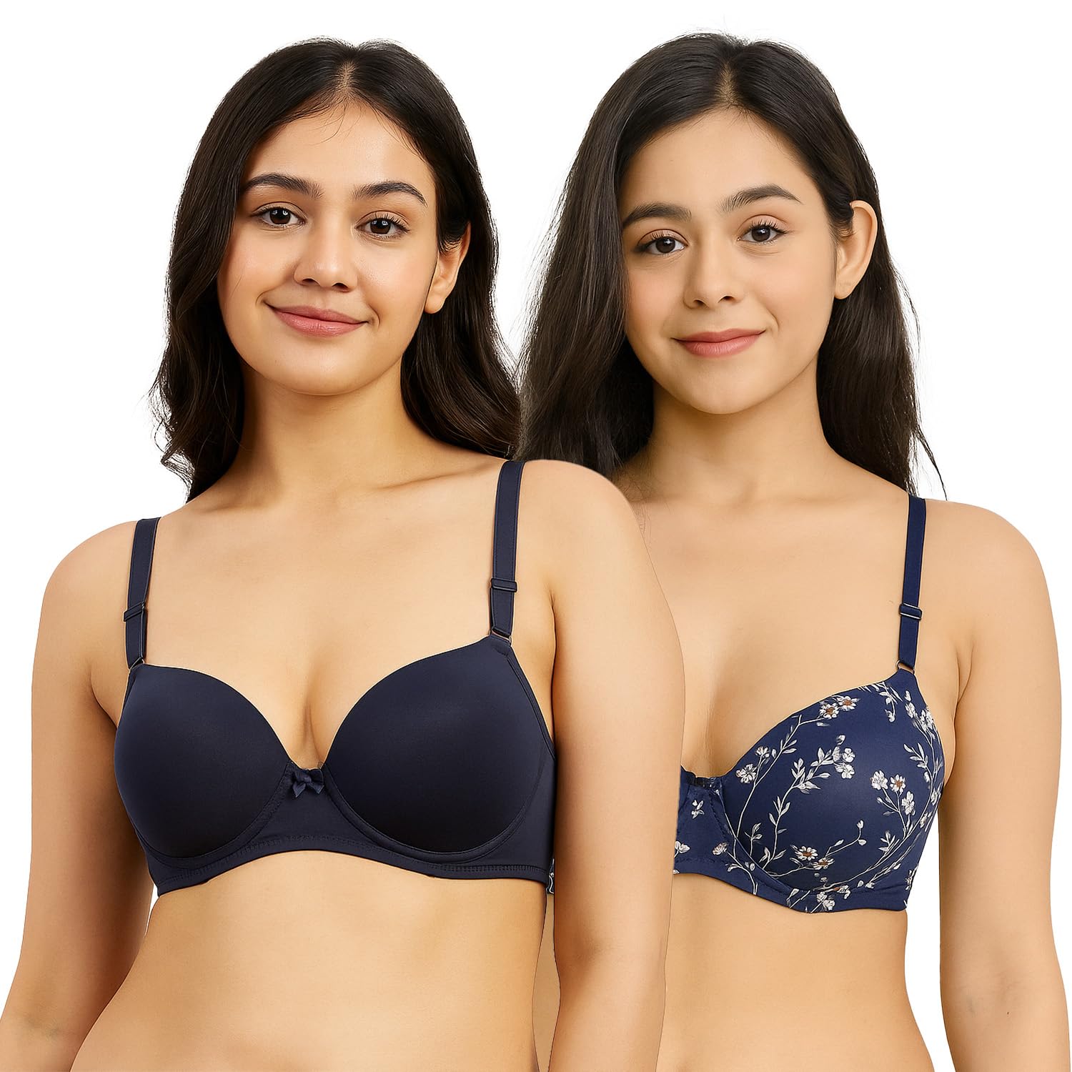 poojaragenee Women's Everyday T-Shirt Bra, Comfortable Lightly Padded-picture-24