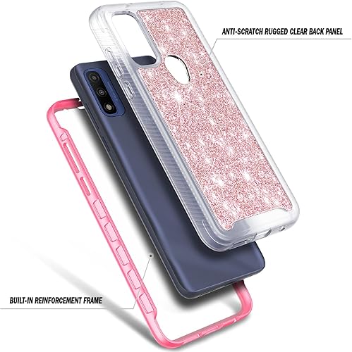 Miniatura 9 de NZND Funda para Motorola Moto G Pure con protector de pantalla integrado, protector de cuerpo completo a prueba de golpes, resistente a los impactos