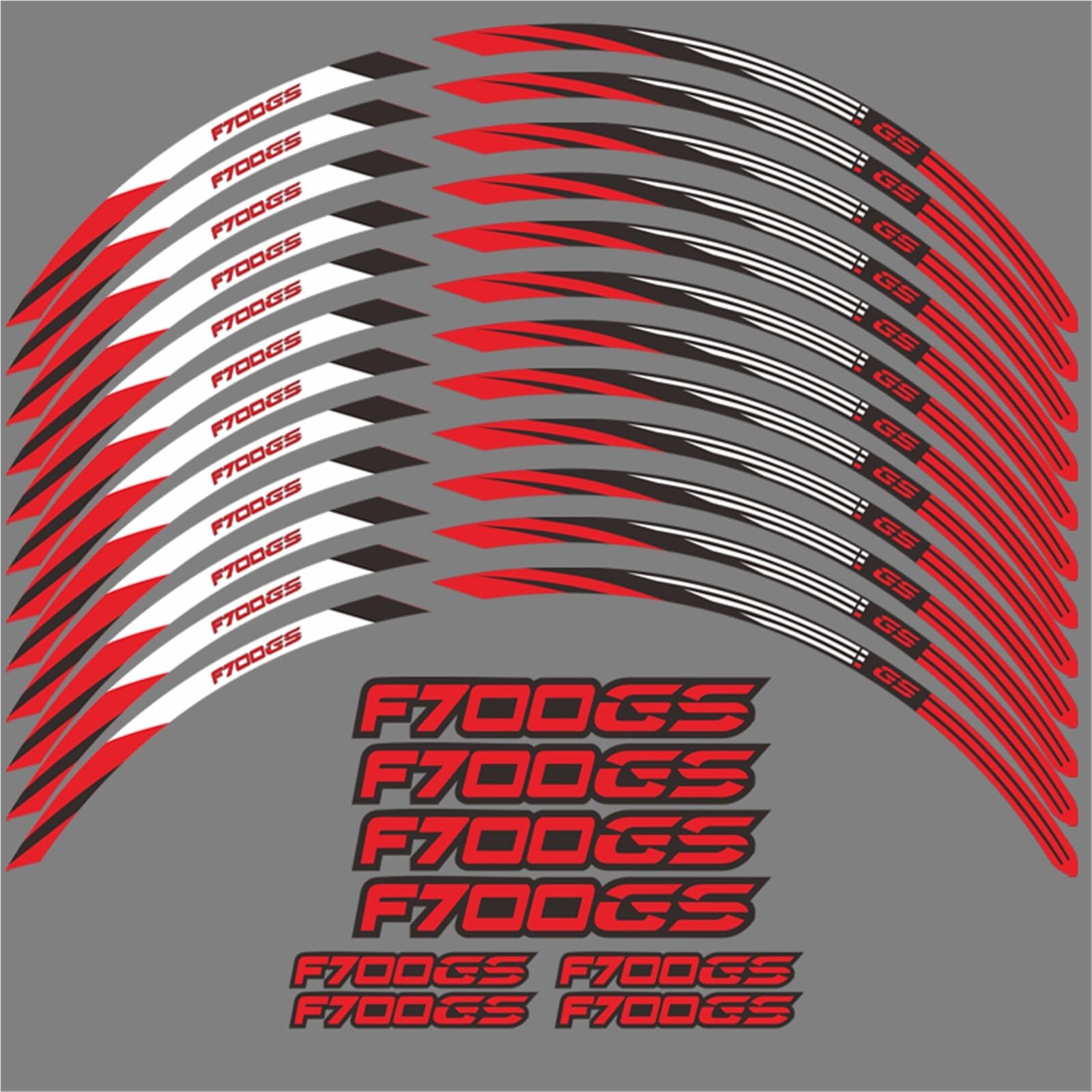 Motorcycle Wheel Sticker Rim Strip Tape for BMW F700GS F700 GS F 700 2012-2018 Accessories Waterproof Decals
