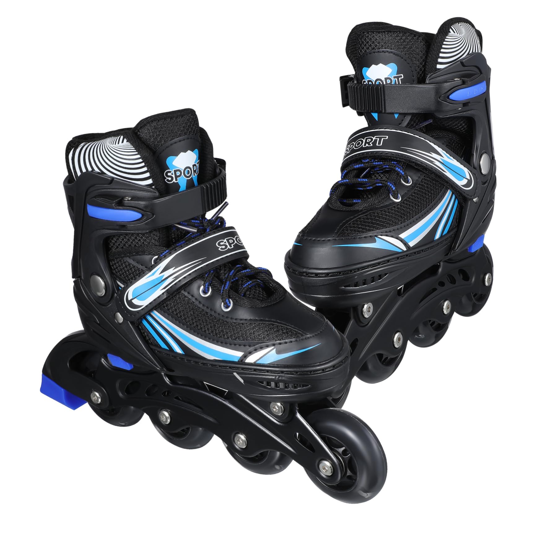 SUPVOX Adult Inline Skates Women's and Men's Skates Comfort Fit Adjustable Size Stylish Design for Levels