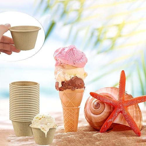 Miniatura 9 de 200 cuencos de papel biodegradables naturales de caña de azúcar de 8 onzas, cuencos de papel compostables para ensalada, sopa caliente, pasta y