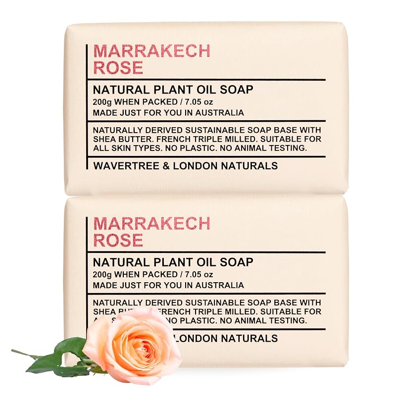 Wavertree & London Sabonete em Barra com Fragrância Marakech Rose, 2 unidades, 7 oz