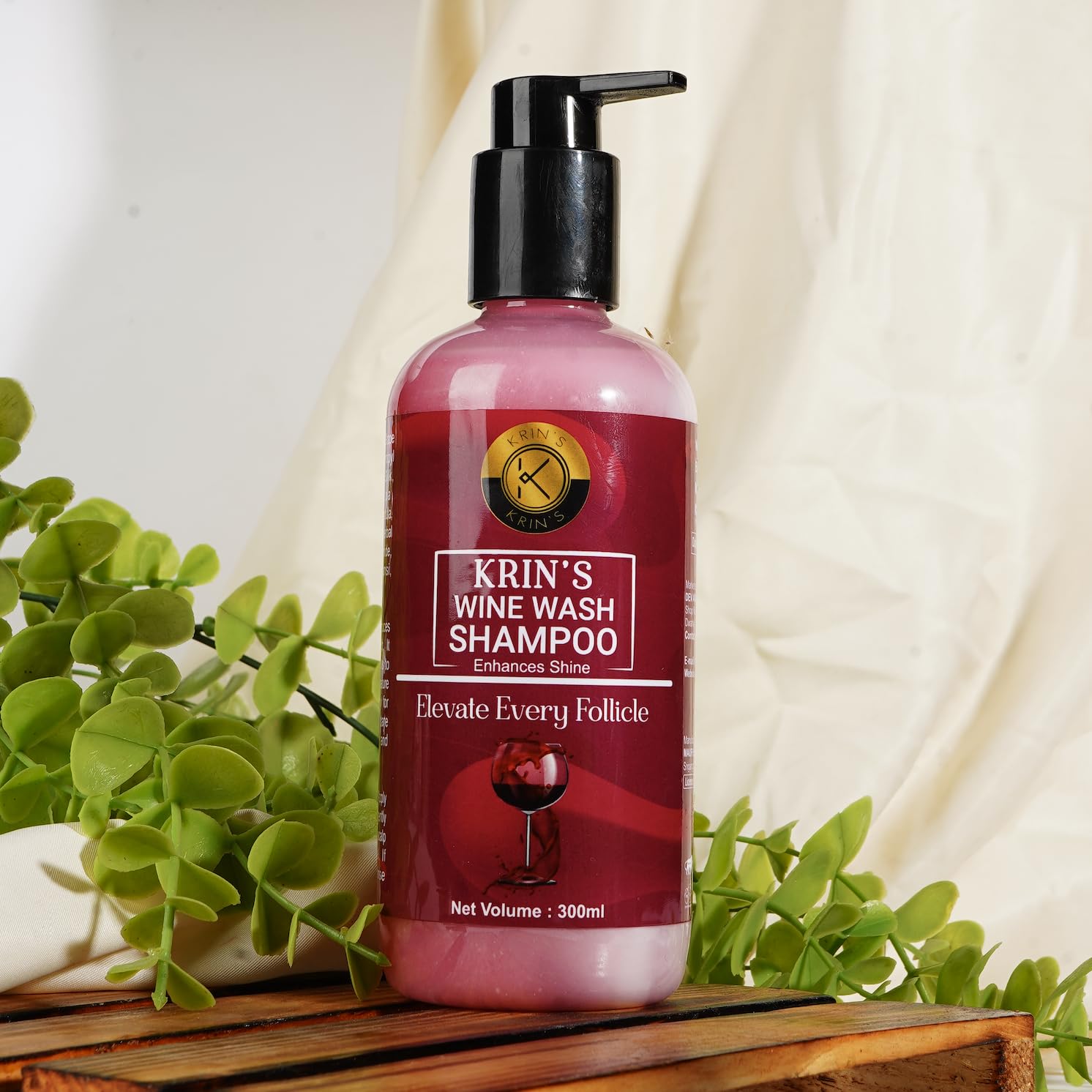 Krin's Wine Wash Shampoo, 300ml