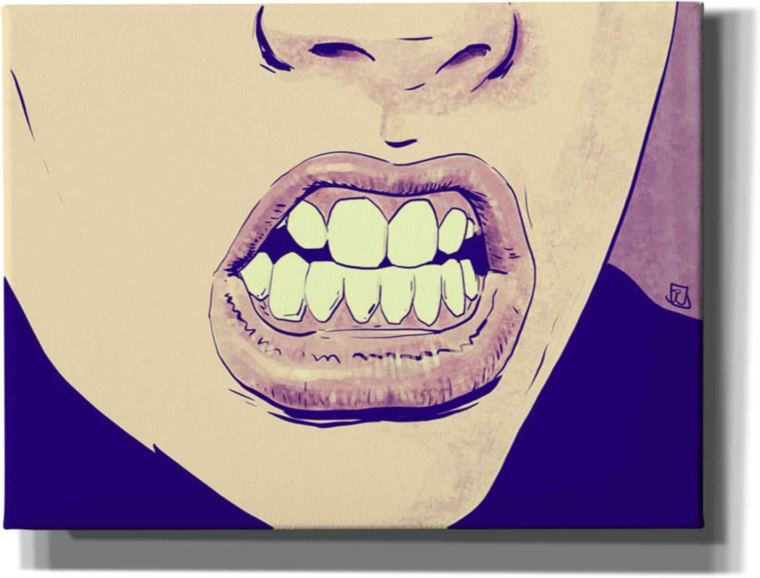 Epic Graffiti 'GRRR' by Giuseppe Cristiano, Canvas Wall Art, 12"x16"