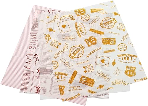 Miniatura 3 de 100 hojas de papel encerado, envolturas de delicatessen, bolsas de cestas, hojas de papel de delicatessen, papel de hornear cuadrados, papel