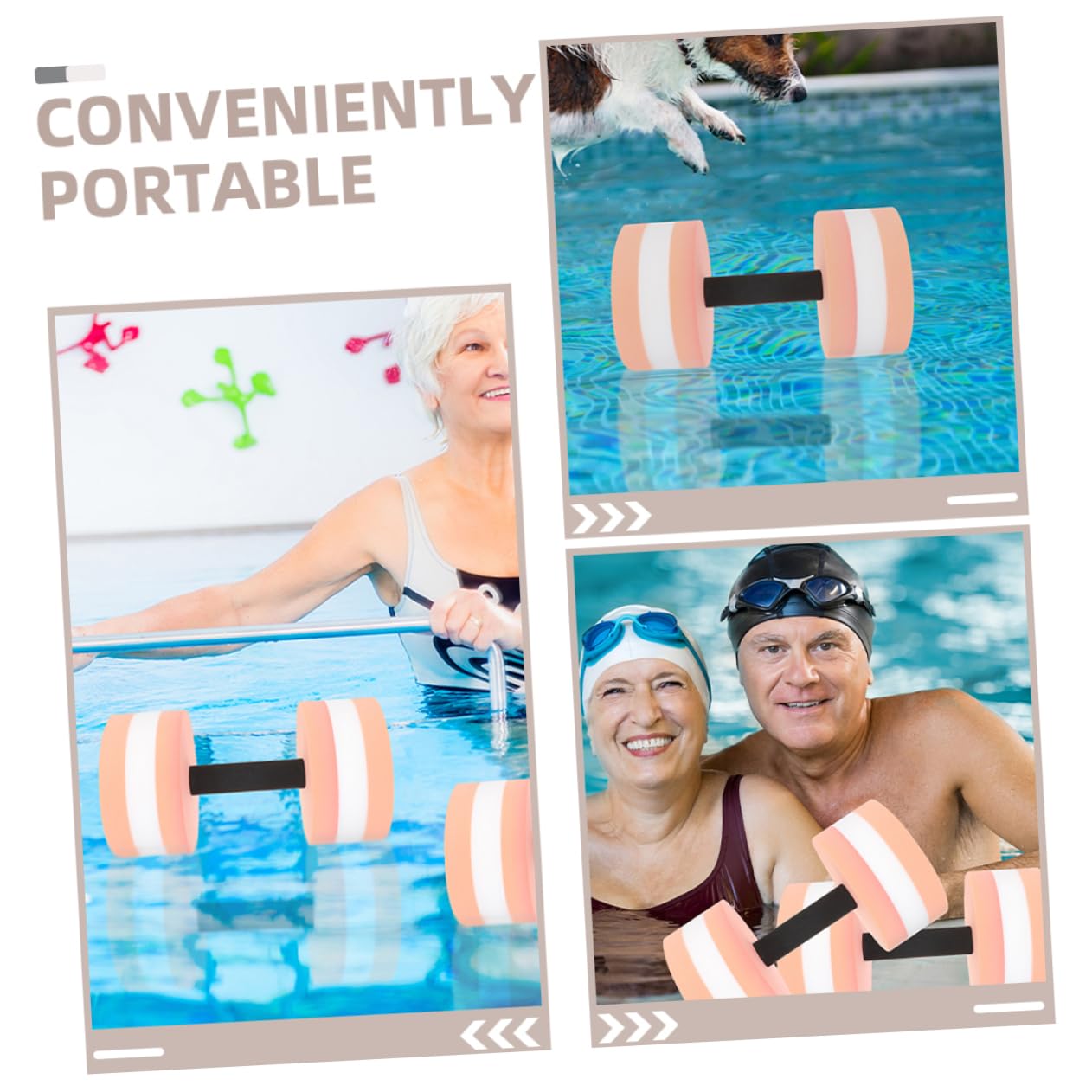 Toddmomy Wassergewichte Pool Trainingsgeräte Eva Wasserhanteln Schwebend Für Ganzkörperfitness Reha Erwachsene Schwimmen Pool