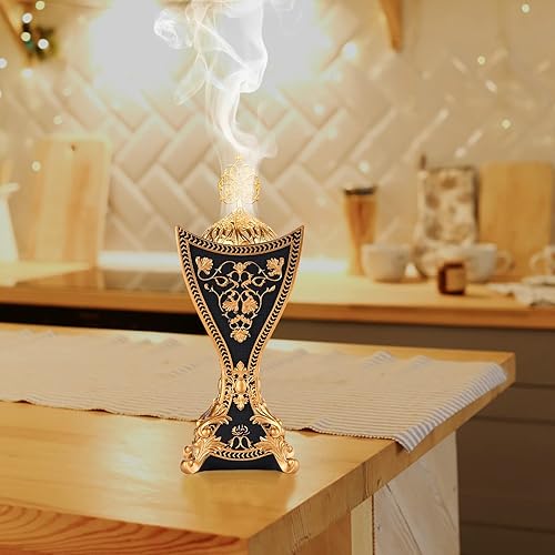 Miniatura 7 de Quemador de incienso de resina de incienso, quemador de incienso, quemador de incienso de carbón, incensario de incienso portátil, para yoga,