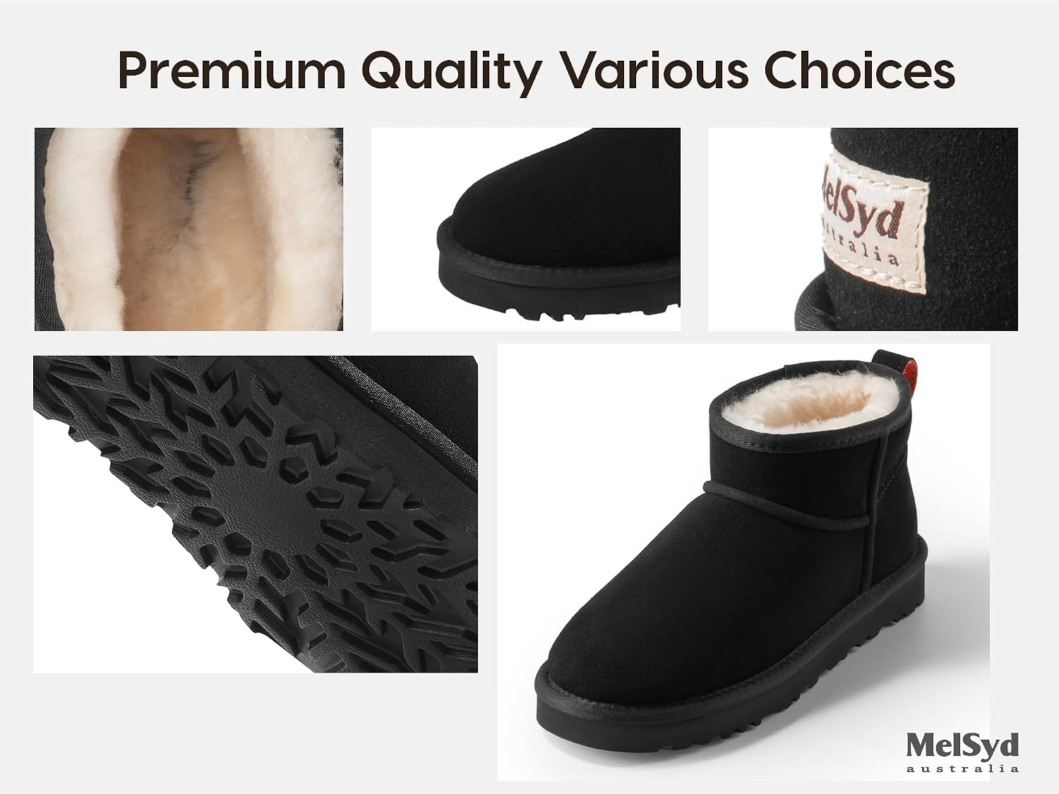 Mel&Syd Sheepskin Boots, Australian Arch Support - Image 9