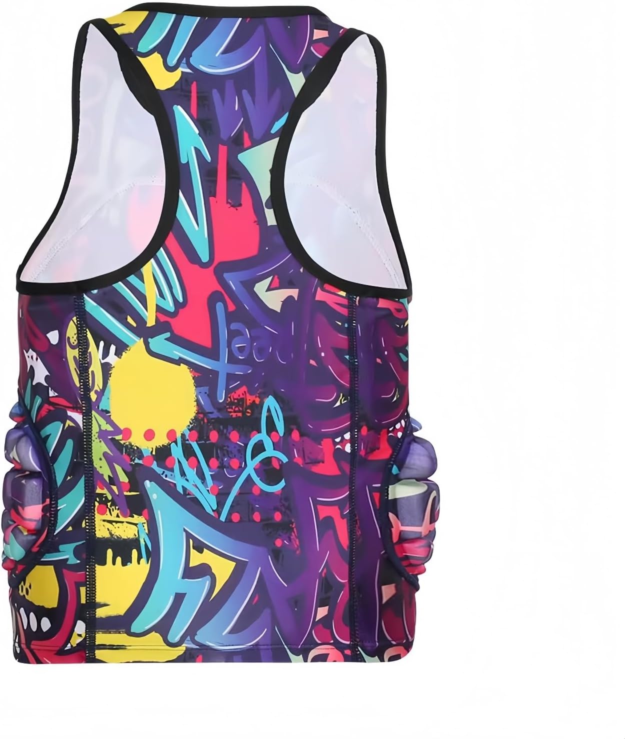 Topeter Kids Chest Protector Vest with Rib Guards for Boys & Girls, Youth Padded Compression Shirt for Football, Baseball