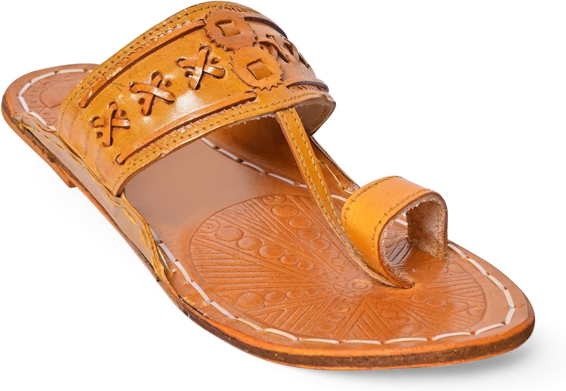 Kolhapuri Chappal for Men| Kolhapuri Slippers for Men| kolapuri chapal Men| Leather Slippers for Men| Leather Chappal for Men-AB-Parent A13