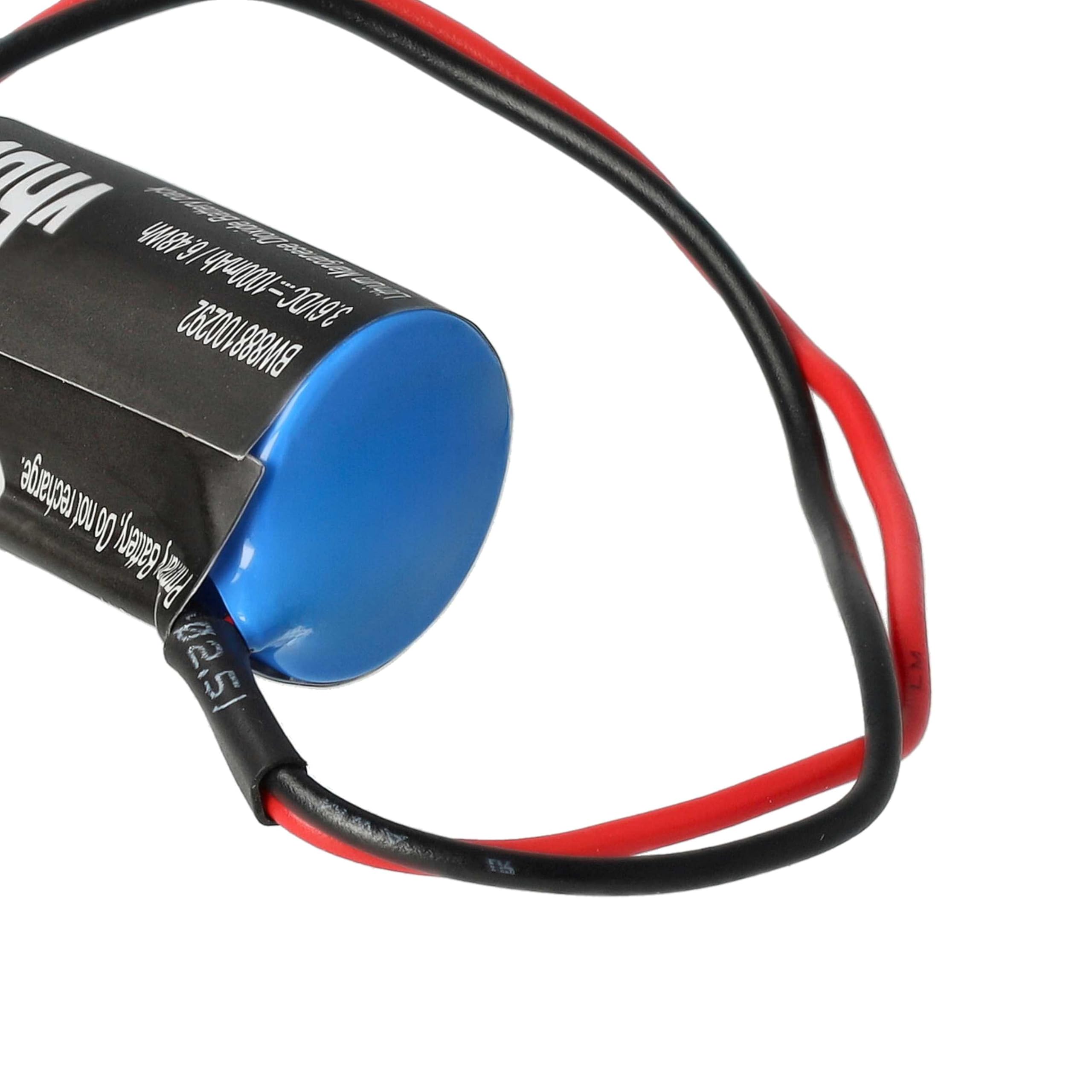 vhbw 5 x bateria kompatybilna z Omron V Servo Drive, Sigma 2, SGDH ServoRack, SGDH Amplifier CNC, serwo napędowe (1000 mAh, 3,6 V, Li-MnO2)