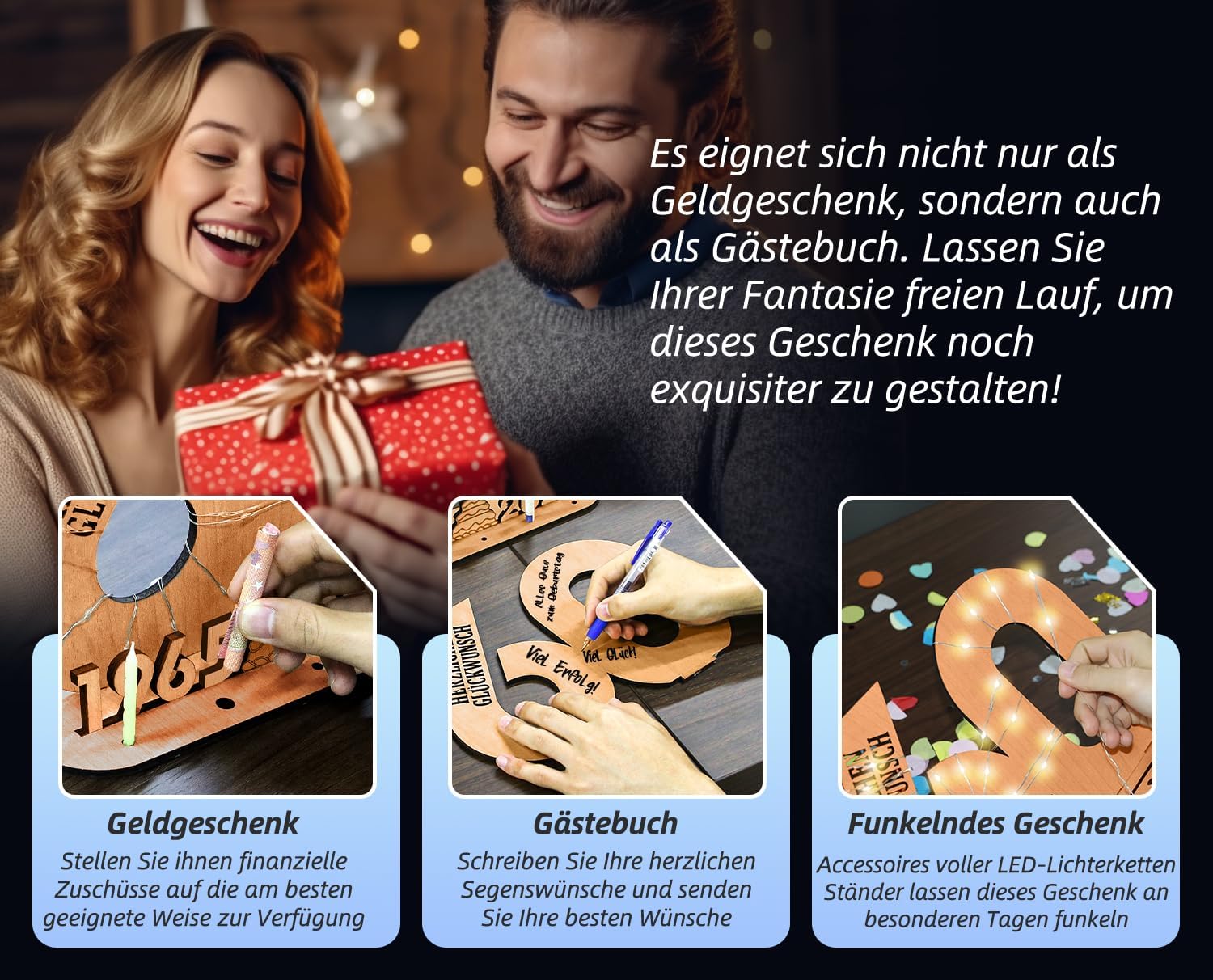 18. születésnapi dekoráció LED fényekkel