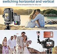 Vista 5 de (Real Single One) Cámara DSLR Soporte L Placa de liberación rápida Vertical Horizontal Trípode de conmutación Compatible con Canon Nikon Sony DJI