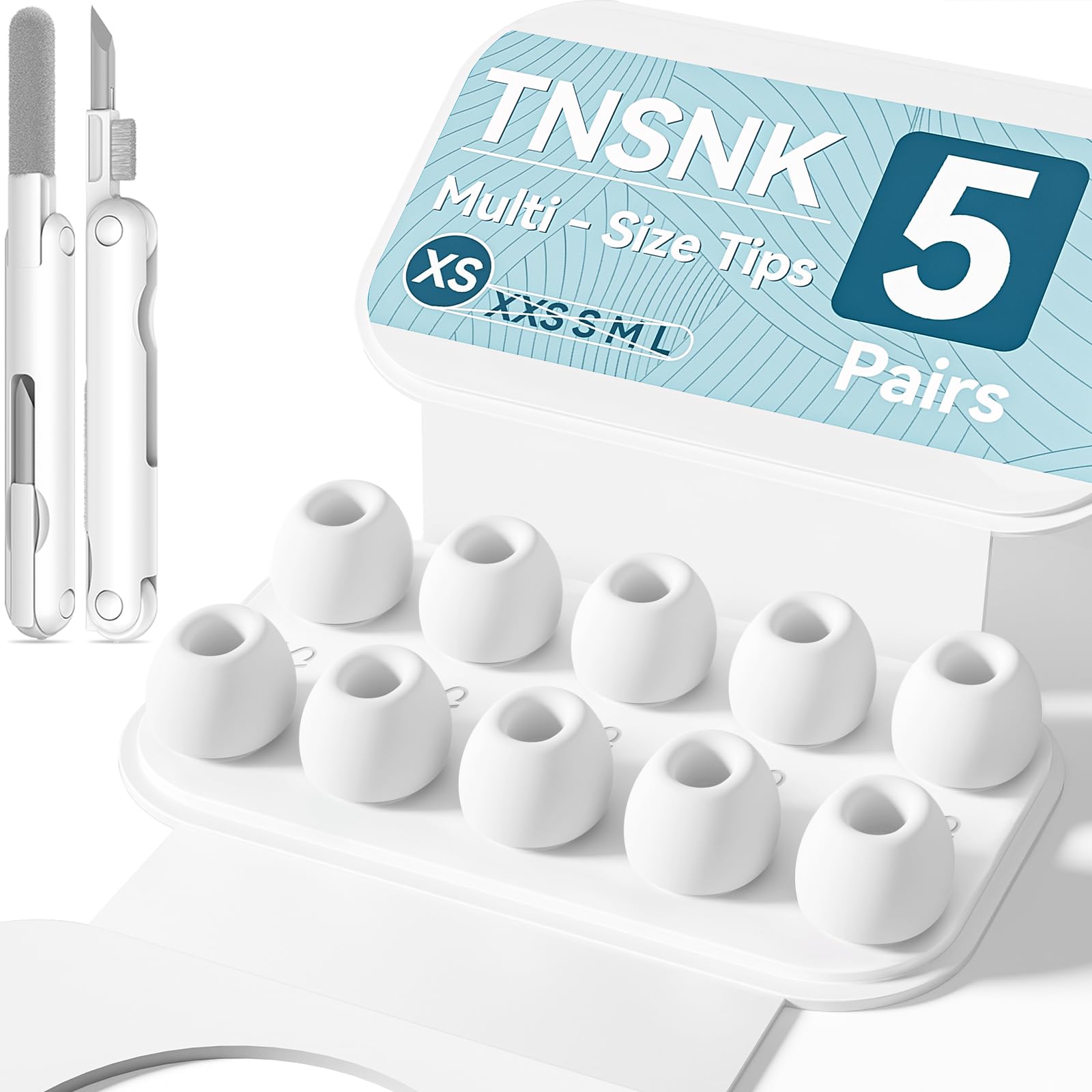 TNSNK für AirPods 4 Hülle (2024), Silikon Stoßfeste Schutzhü