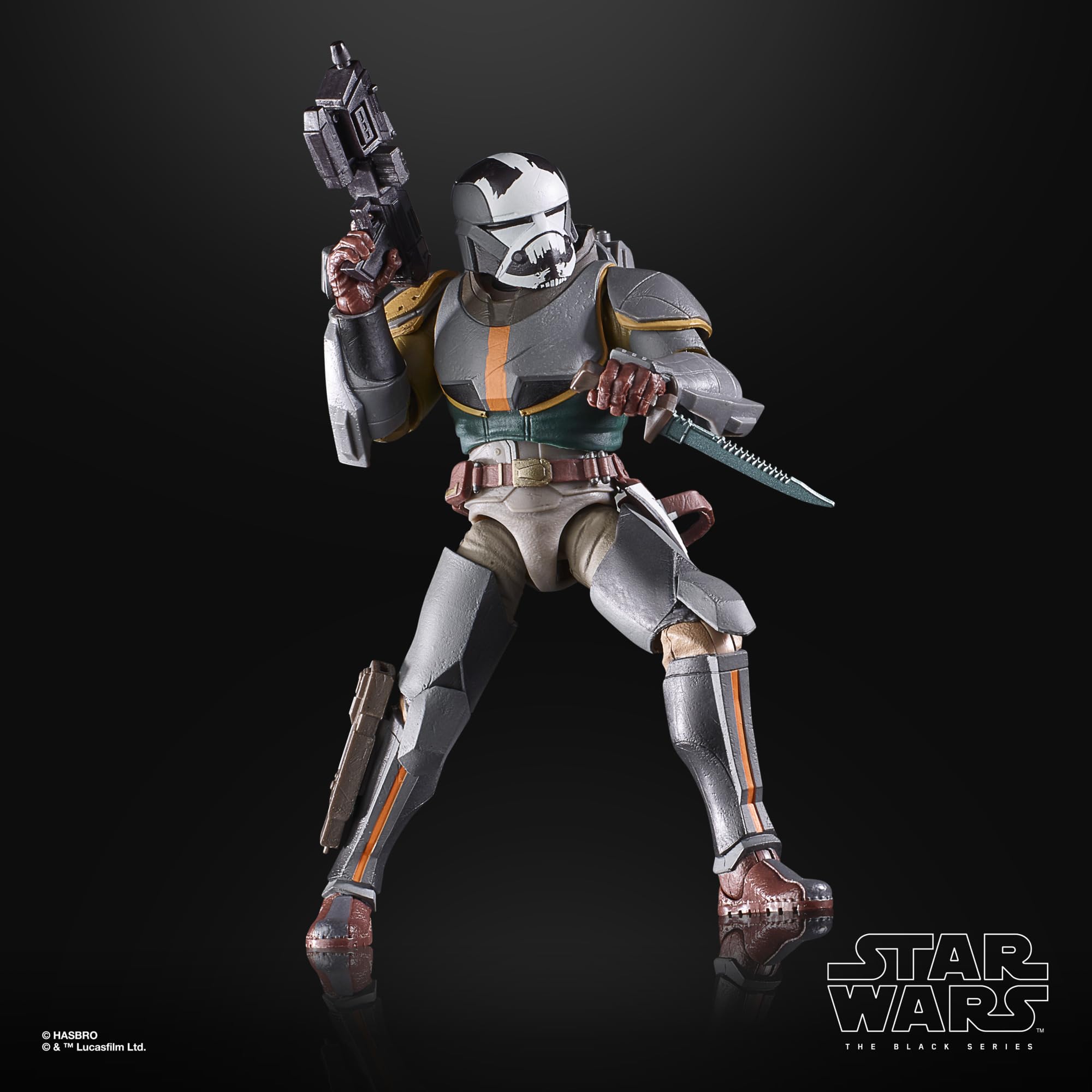 Star Wars Hasbro The Black Series, Hunter (Completo da Mercenario), Action Figure ispirate alla Serie The Bad Batch, da 15 cm