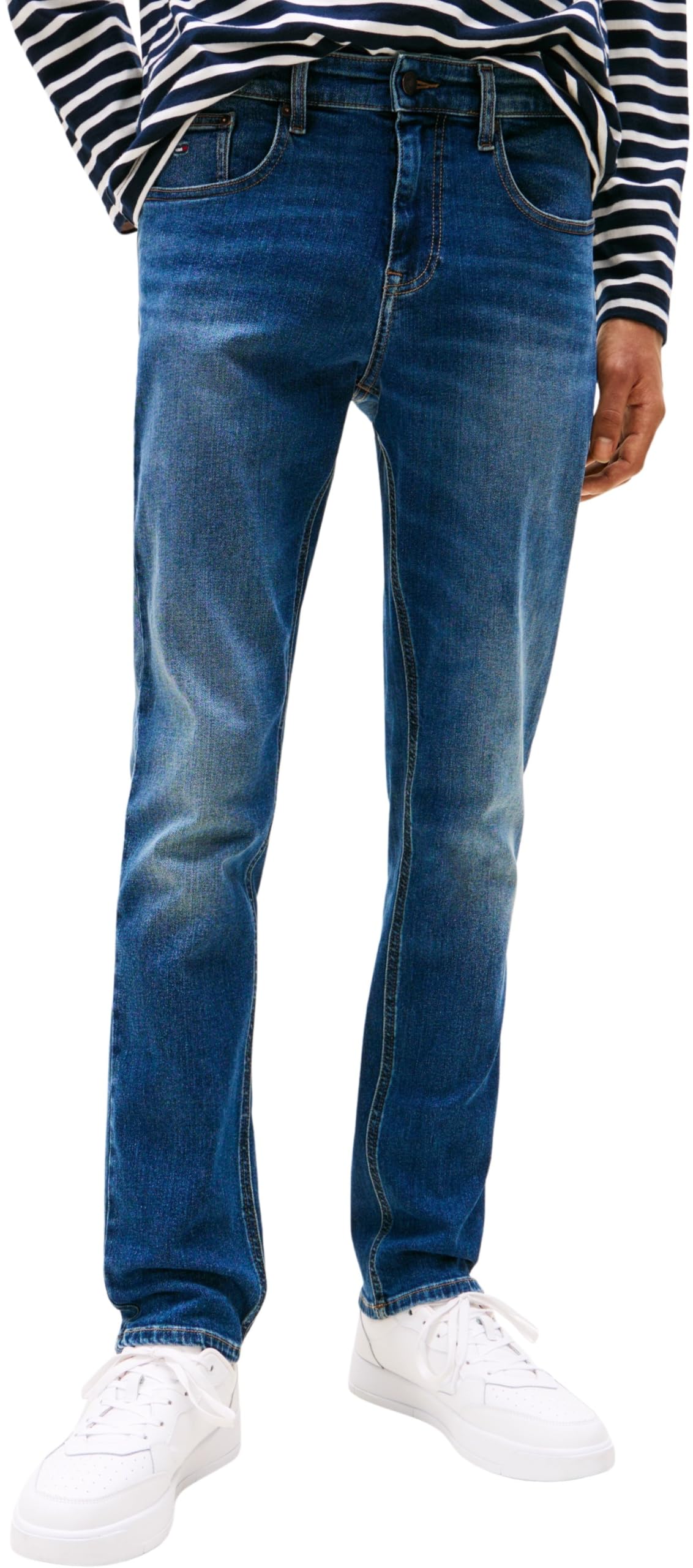 Tommy Jeans Men’s Scanton Slim Fit Jeans, Blue (Denim Dark), 32W/33L