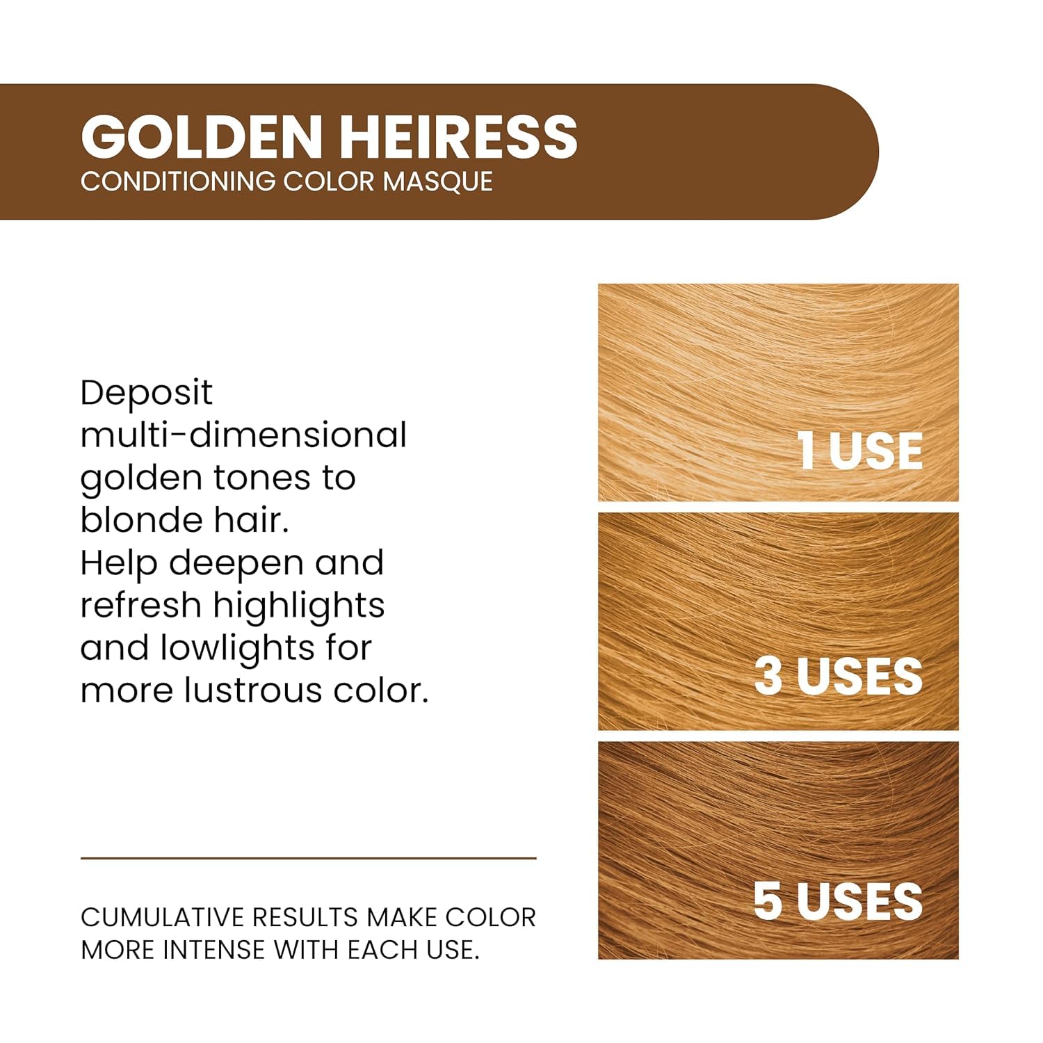 ALOXXI InstaBoost Conditioning Color Mask in Golden Heiress, Deposits Brown Color and Deeply Conditions Hair, 6.8 Fl Oz