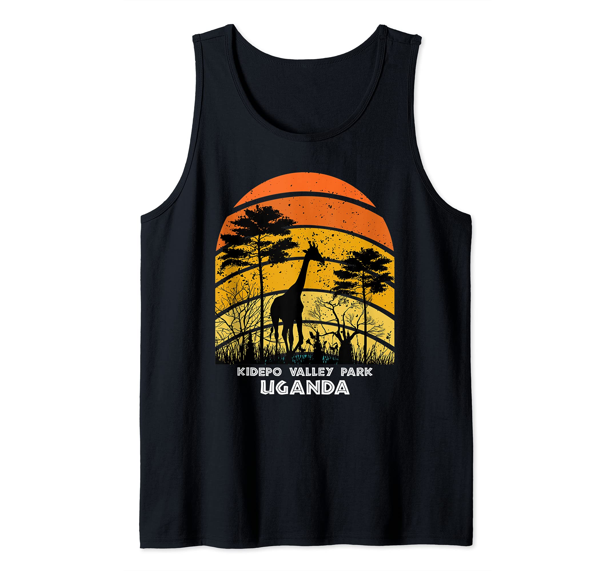 Mala Mala Game Reserve, South Africa Africa Safari Tank Top, Black