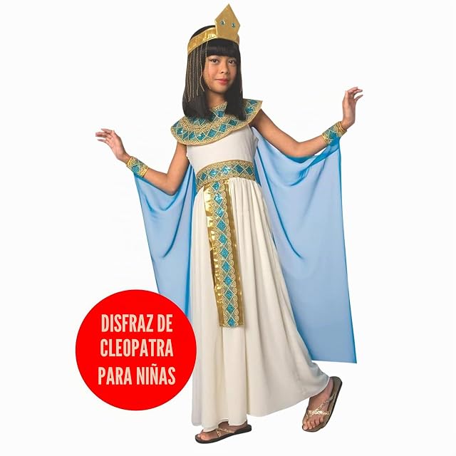 Foto 8 de 8 de Morph Disfraz Cleopatra Niña, Disfraz Egipcio Halloween Niña, L
