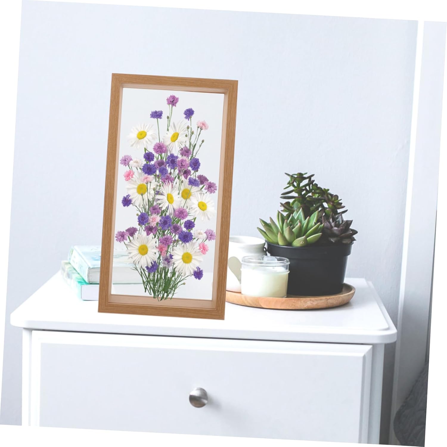 PRETYZOOM 3pcs Dried Flowers Shadow Box Frame Stylish Grain Display Case for Crafts Photos Souvenirs Versatile Dual-sided Design for Home Memorial Keepsakes