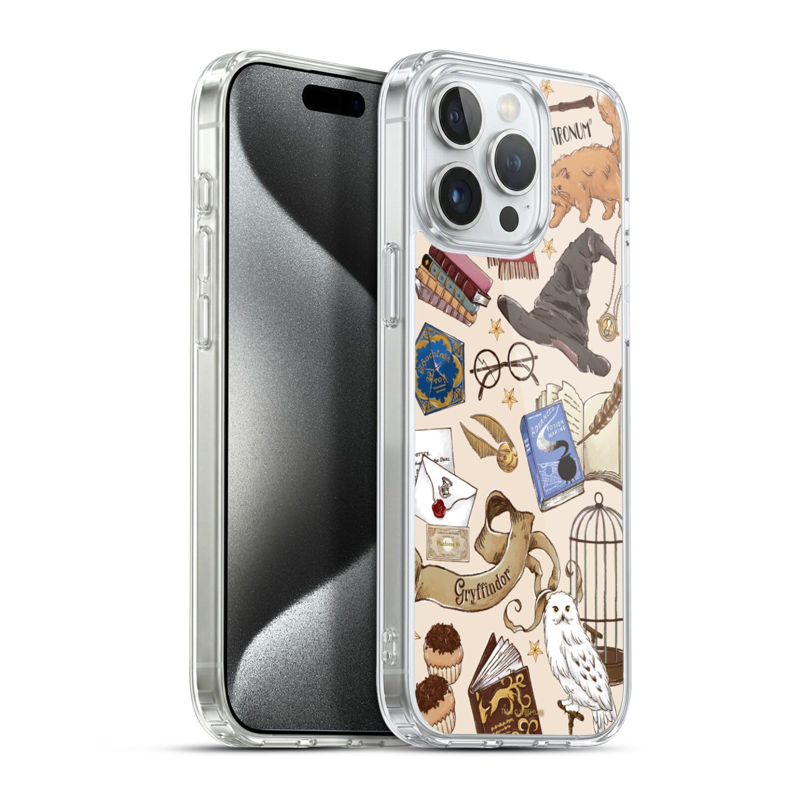 Head Case Designs Licenciado Oficialmente Harry Potter Patrón Luna Reliquias de la Muerte XXXVII Caso Funda de Gel Suave Compatible con Apple iPhone 12 / iPhone 12 Pro — view 231