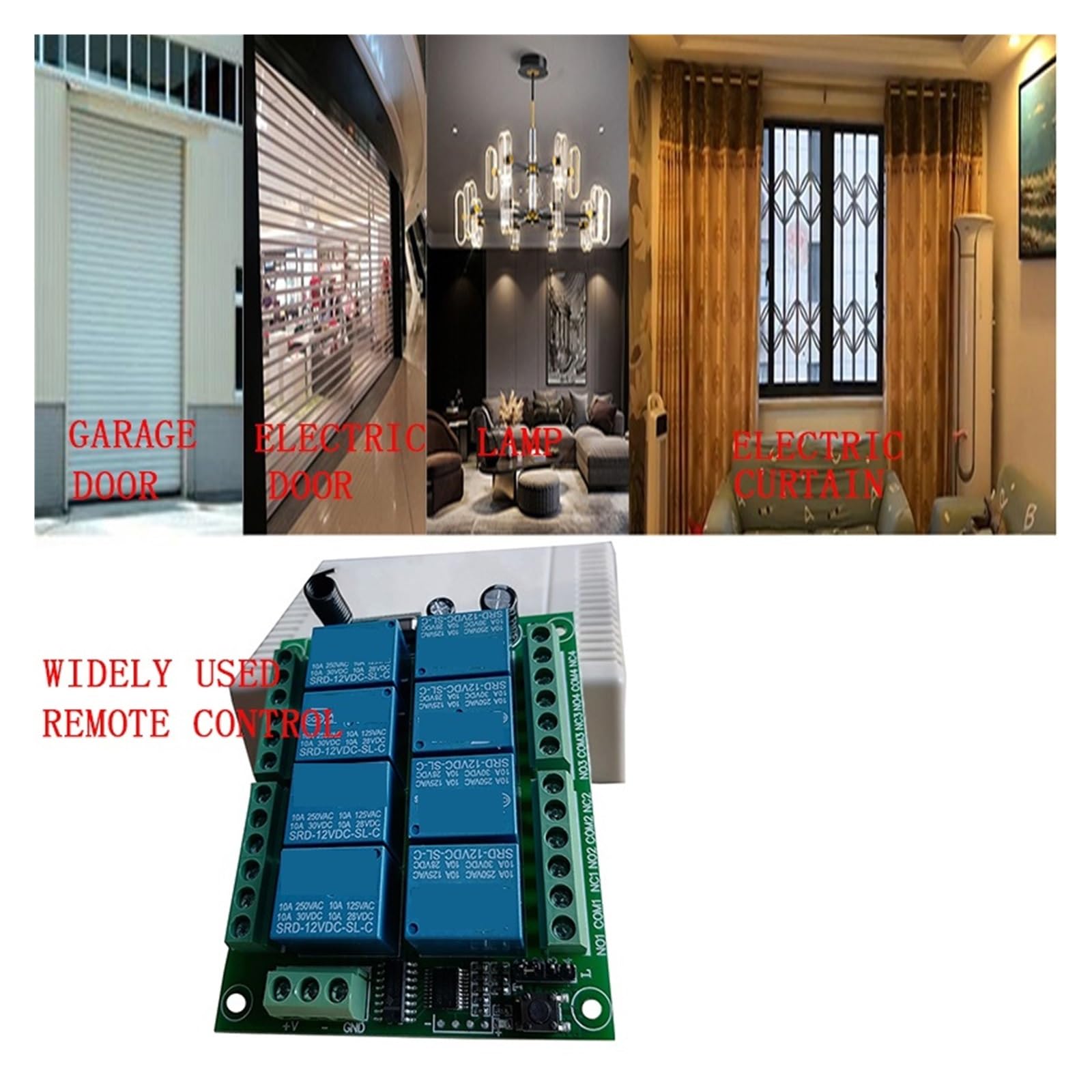 Interruttore Luce LED Con Telecomando Wireless A 8 Canali, DC 12V 24V, Uscita Relè 10A, Trasmettitore E Ricevitore RF Radio Segnale Stabile Controllo Preciso(DC12V-2)