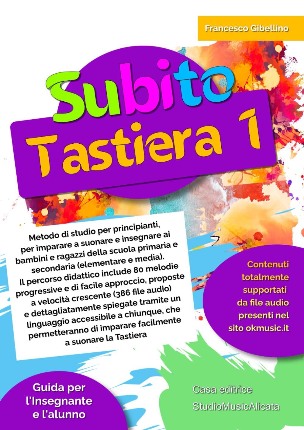 Subito Tastiera vol.1: Metodo di studio per principianti, per imparare a suonare e insegnare ai bambini e ragazzi della scuola primaria e secondaria ... 80 melodie progressive e di facile approccio.