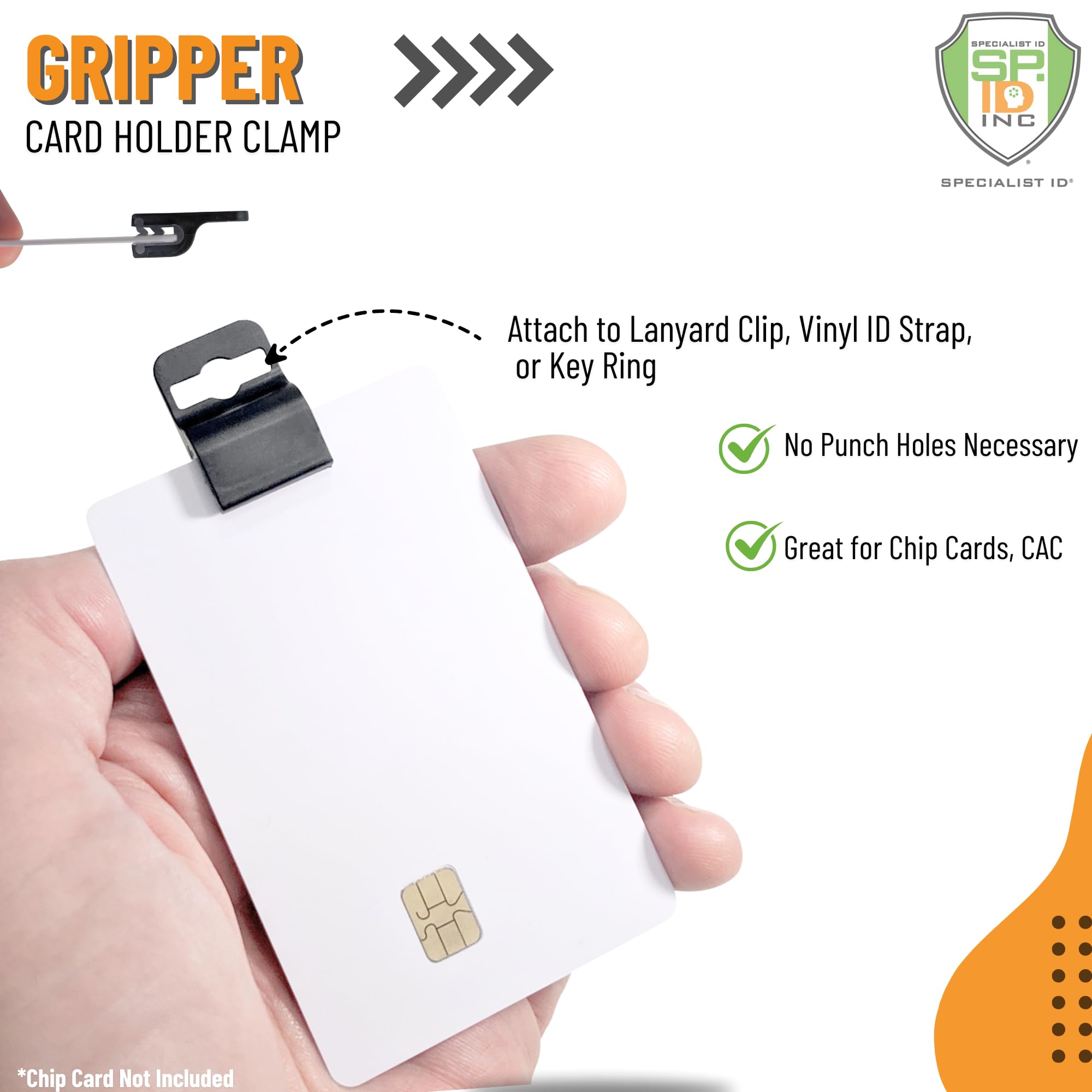Amazon.com : 10 Pack - Black Gripper Card Holder Clamps for