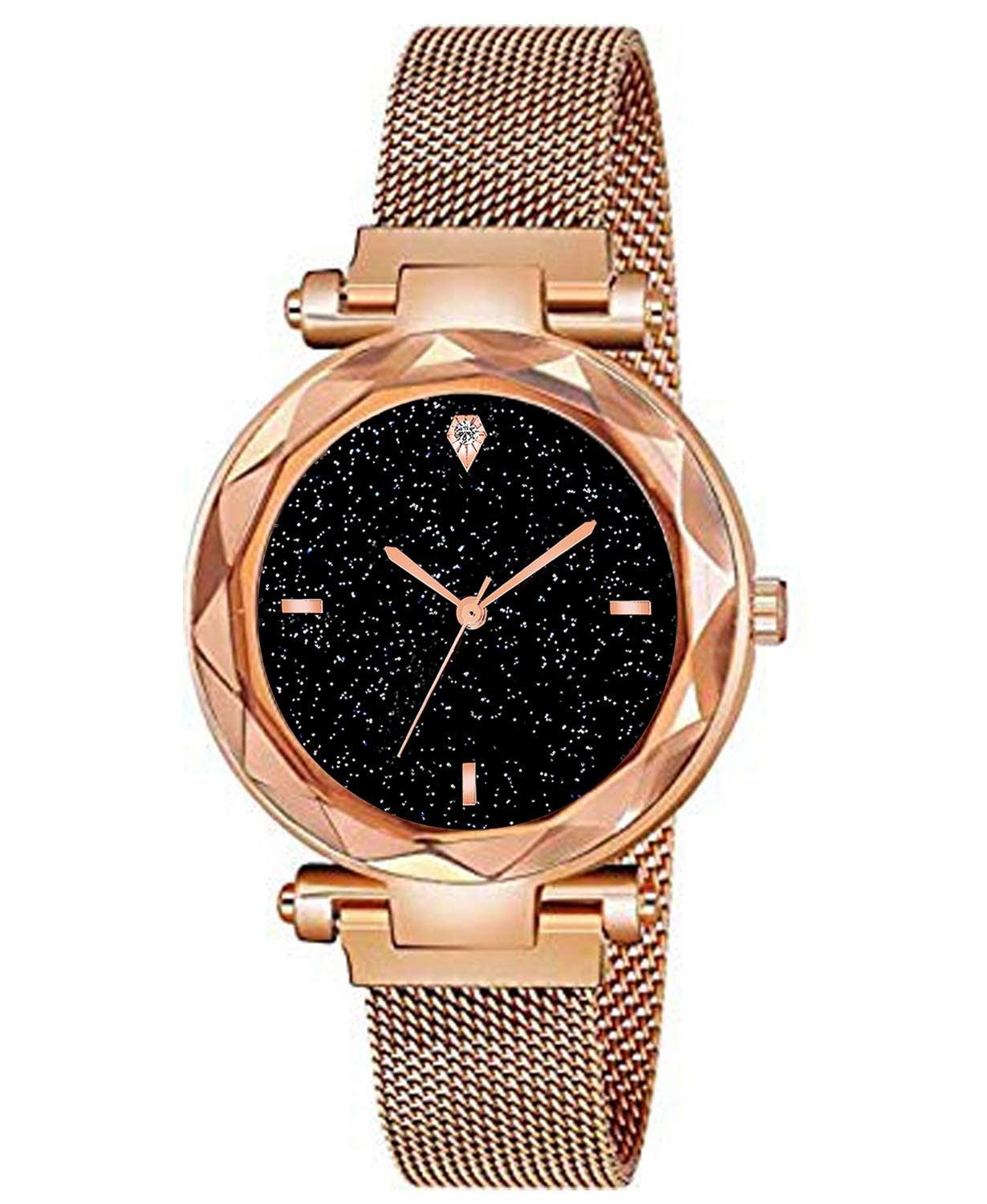 casera Analog Magnetic Strap Black and Rose Gold Girls and Women Watch (Rose Gold) (B08PT358TB) Amazon Price History, Amazon Price Tracker