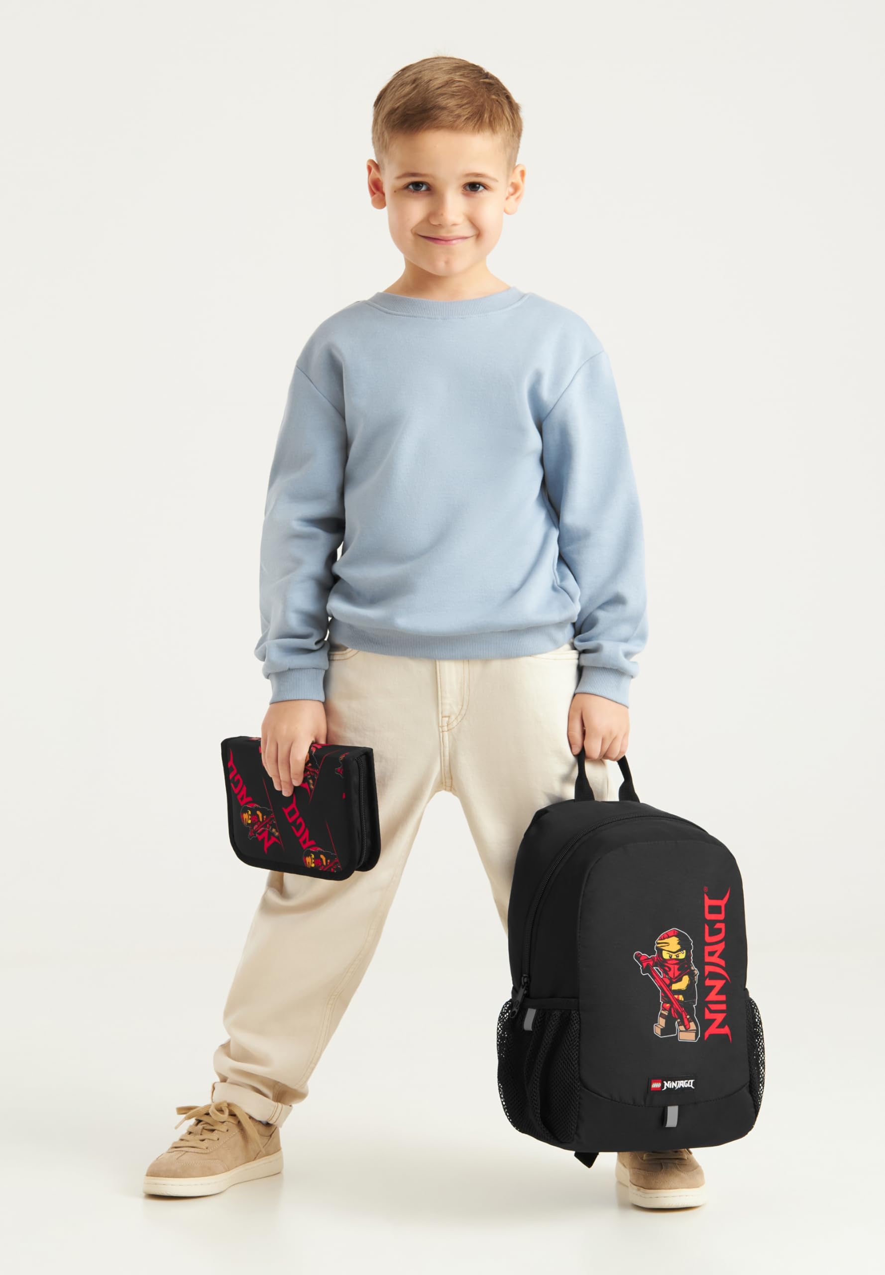 SKANDO BAGS 6-częściowy zestaw teczki szkolnej LEGO® NINJAGO® Kai
