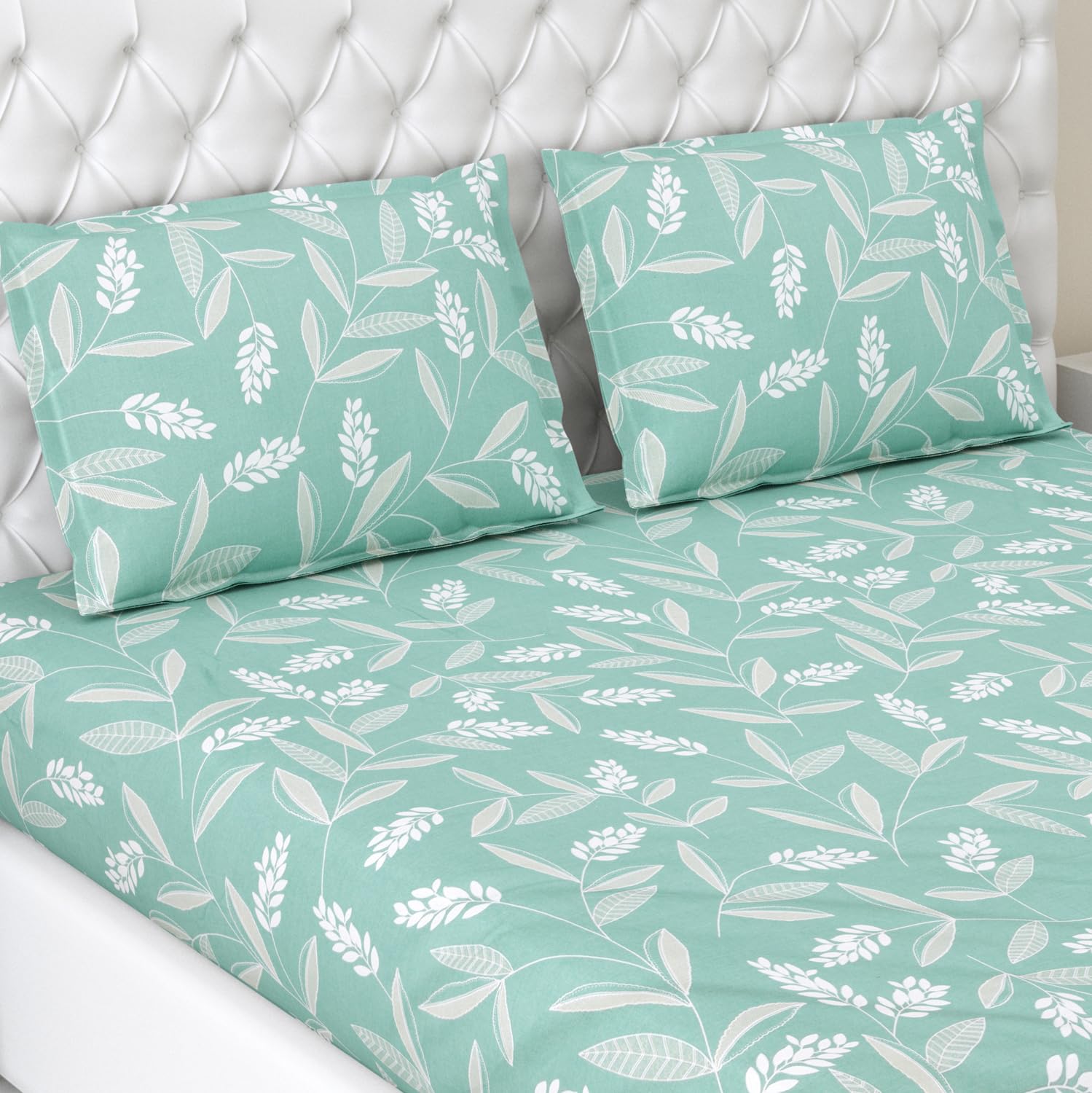 Buy Haus & Kinder Bedsheet for Double Bed, Elastic Fitted Queen Size