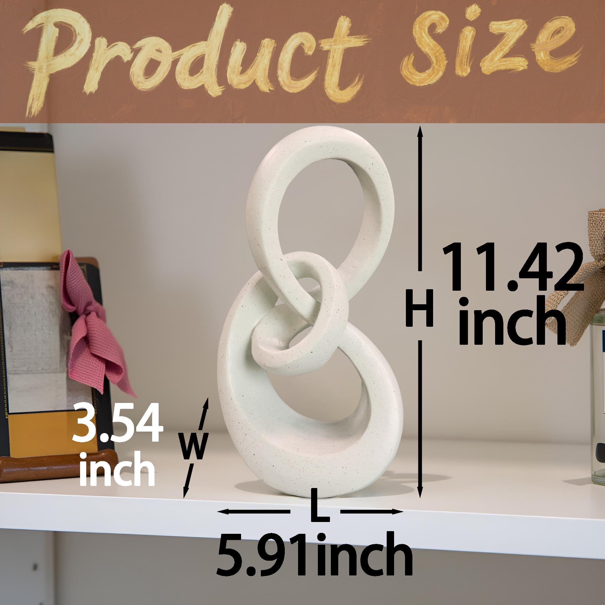 Moderne Musiknote, dekorative Skulptur, abstrakte Skulpturen, Heimdekoration, Couchtisch-Statuen, Regal-Dekoration, Ästhetik, Esszimmer, Wohnzimmer, Schreibtisch-Dekoration, 29,2 cm