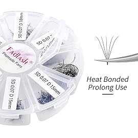 Eyelash Extension 1000pcs Mix Premade Fans Eyelash Extensions D Curl Promades Eyelash Volume Lash Extensions Loose Fans Pre Made Volume Lashes Pointed Base (5D-0.07D, 15-20mm)