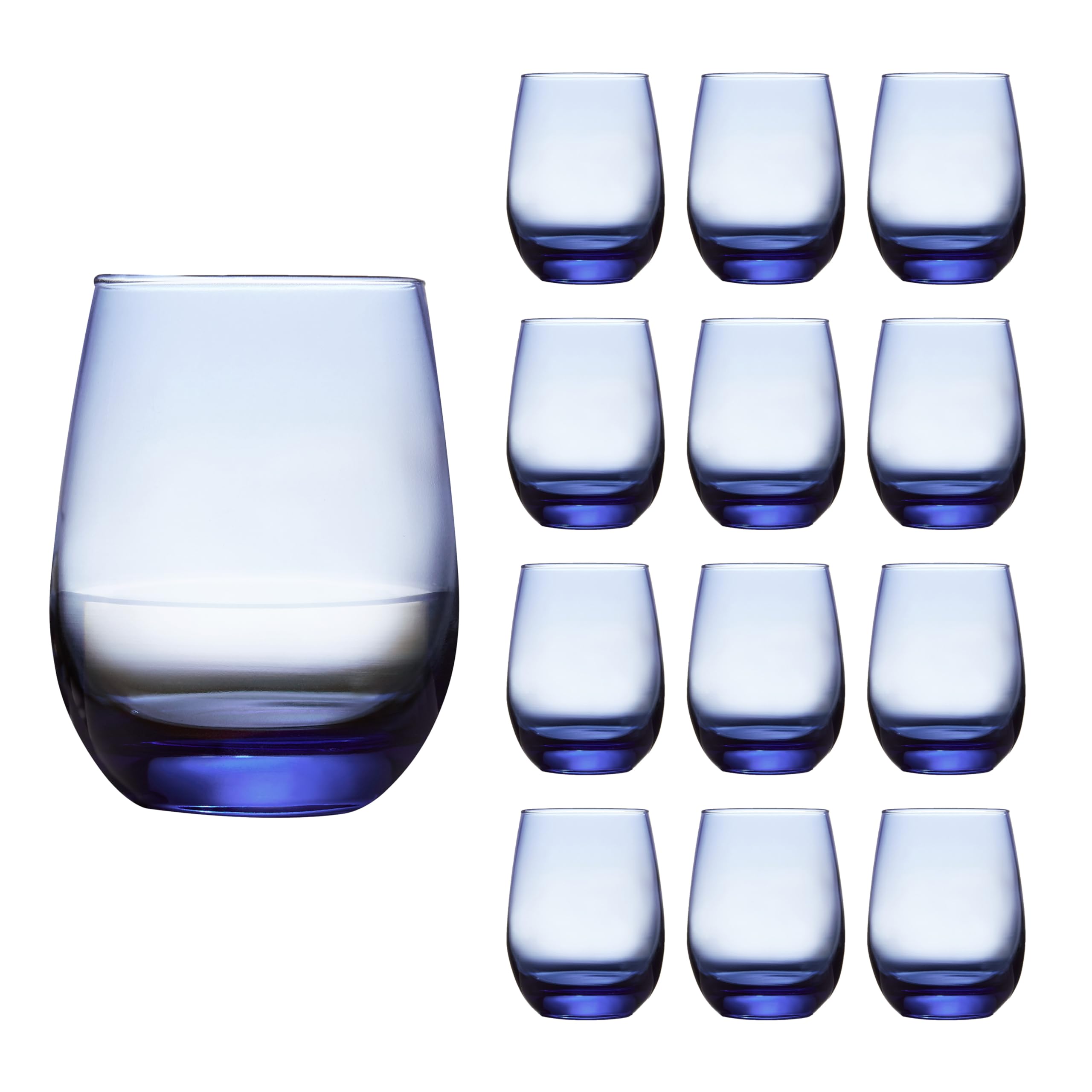 LIBBEY 70272 Verre à vin/verre universel « STEMLESS », 451 ml, lot de 12