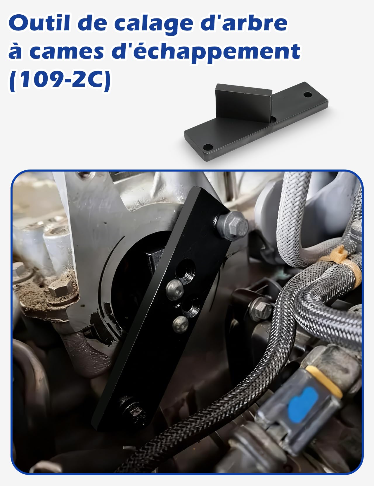 Kit Calage Distribution PSA 1.2 PureTech, Outil de Verrouillage et de Test Complet 7 Pièces pour Citroën/Peugeot/Opel 1.2L VTI GDI