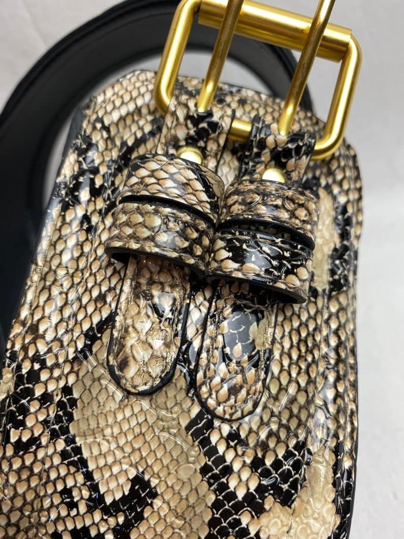 Woman's Snake Printed Genuine Leather Obi Sash Wrap Tie Plus Size Corset Waist Cincher Wide biker Buckle Belt