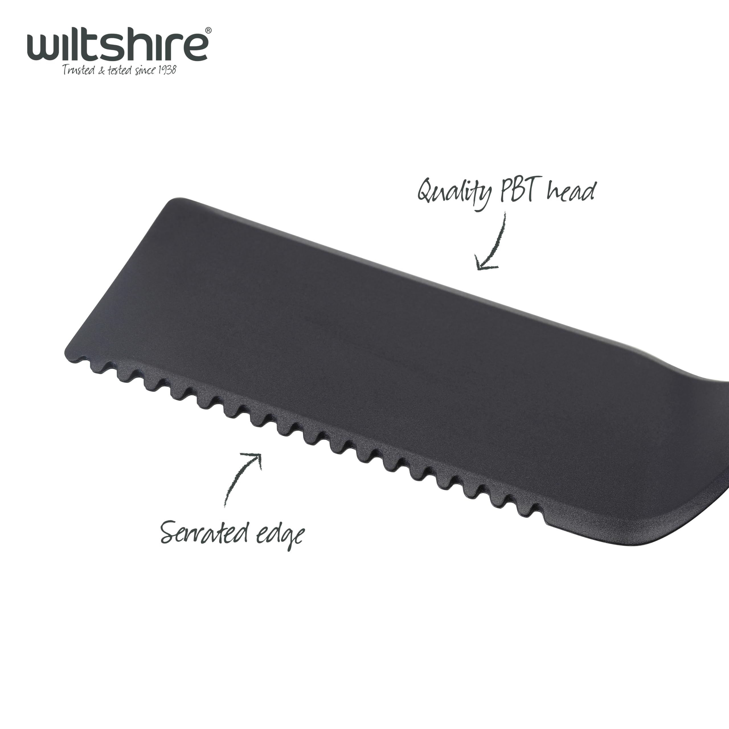 Wiltshire Aspire Lasagna Turner, Flipping & Turning, Solid Cooking Spatula Cutting Edge, Fish Slice, Heat-Resistant Utensil - Image 2