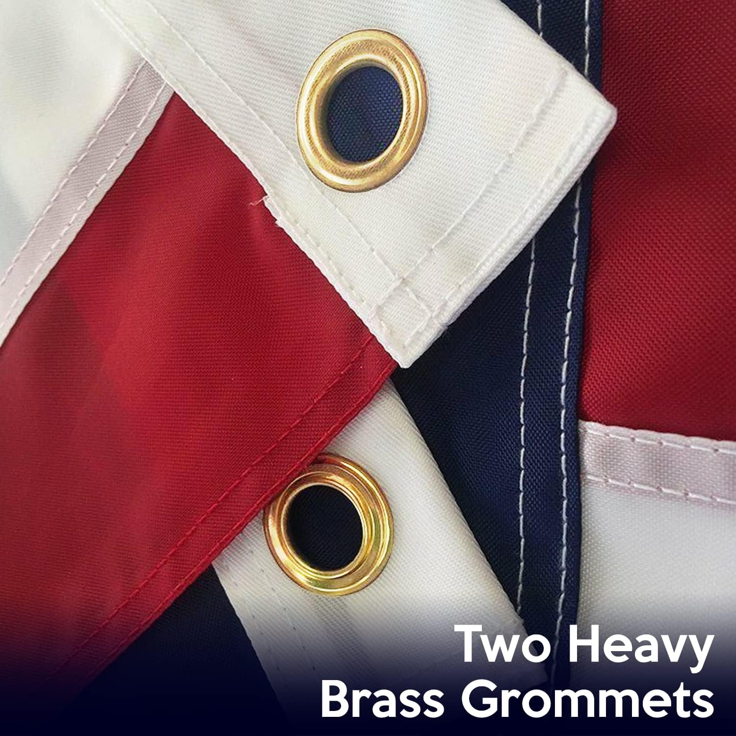 American Flags for Outside 3x5FT - USA Heavy Duty US Flags with Embroidered Stars, Sewn Stripes and Brass Grommets UV Protection Fade Resistant