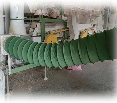 3.3 16 33ft Flexible Ventilation Duct, Dia155-605mm, Easy Storage, Heat Resistant Exhaust Fan Hose, Canvas, for HVAC, Dryer Vent, Utility Blower1m/3.3ft,Diameter-165mm